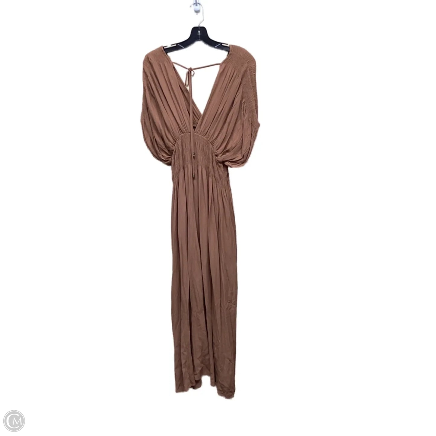Dress Casual Maxi By Clothes Mentor In Brown, Size: L