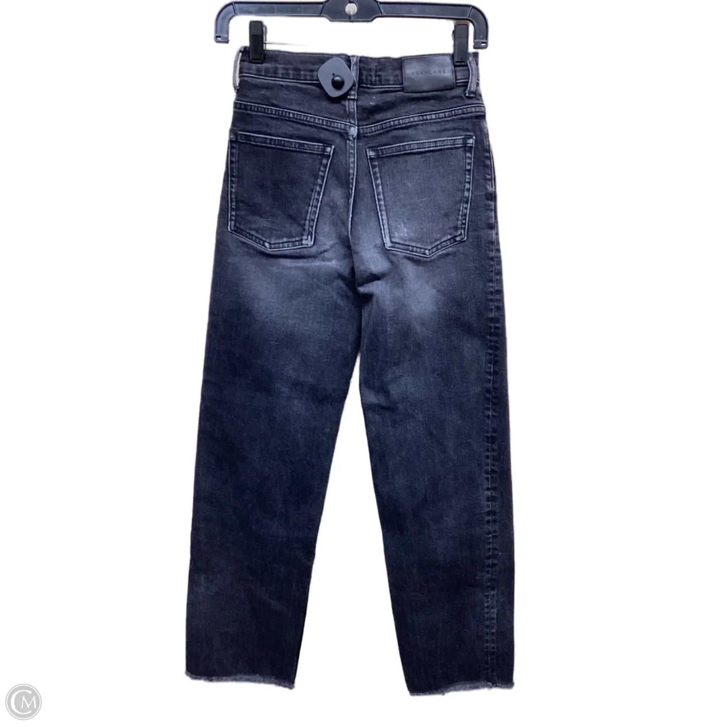 Jeans Straight By Everlane In Black Denim, Size: 0