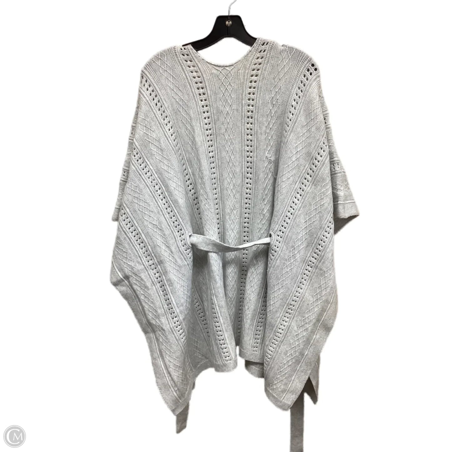 Poncho By White House Black Market In Grey, Size: Osfm