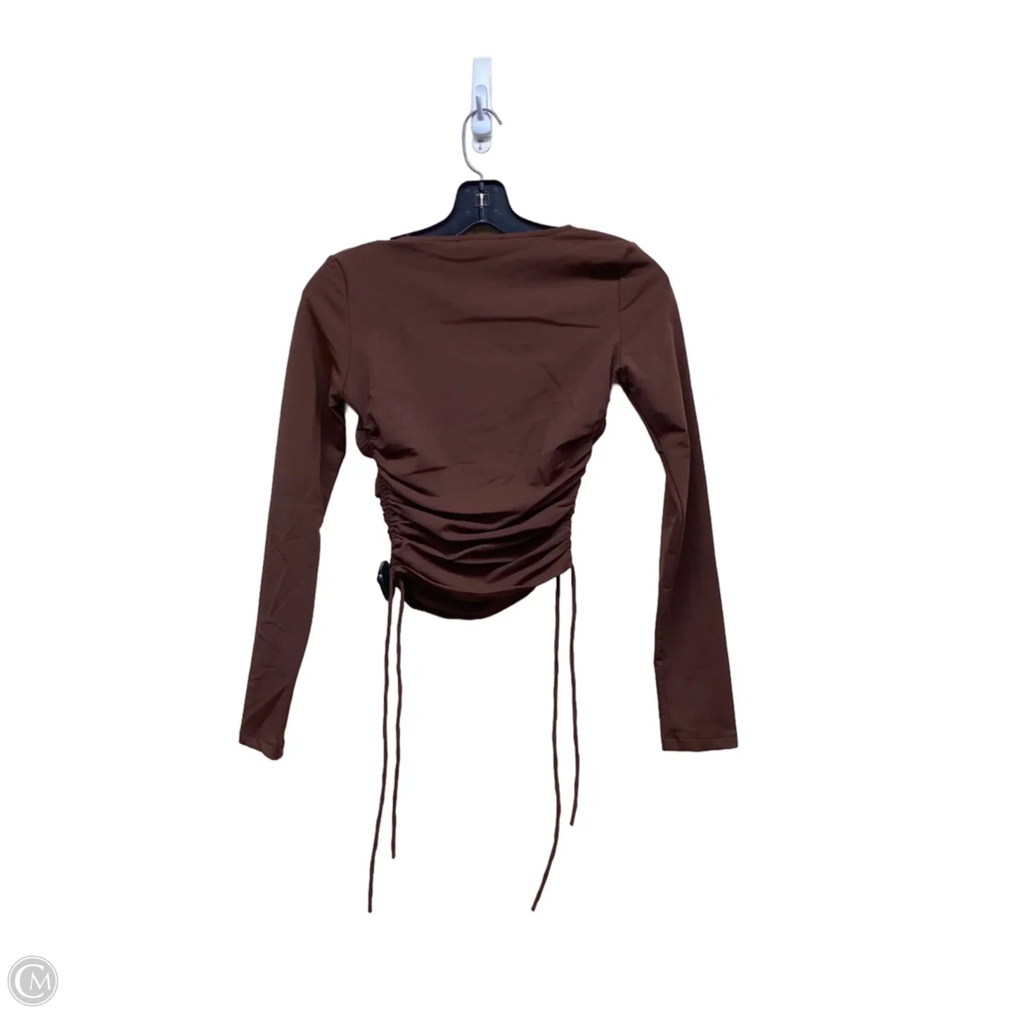 Top Long Sleeve By Zara In Bronze, Size: M