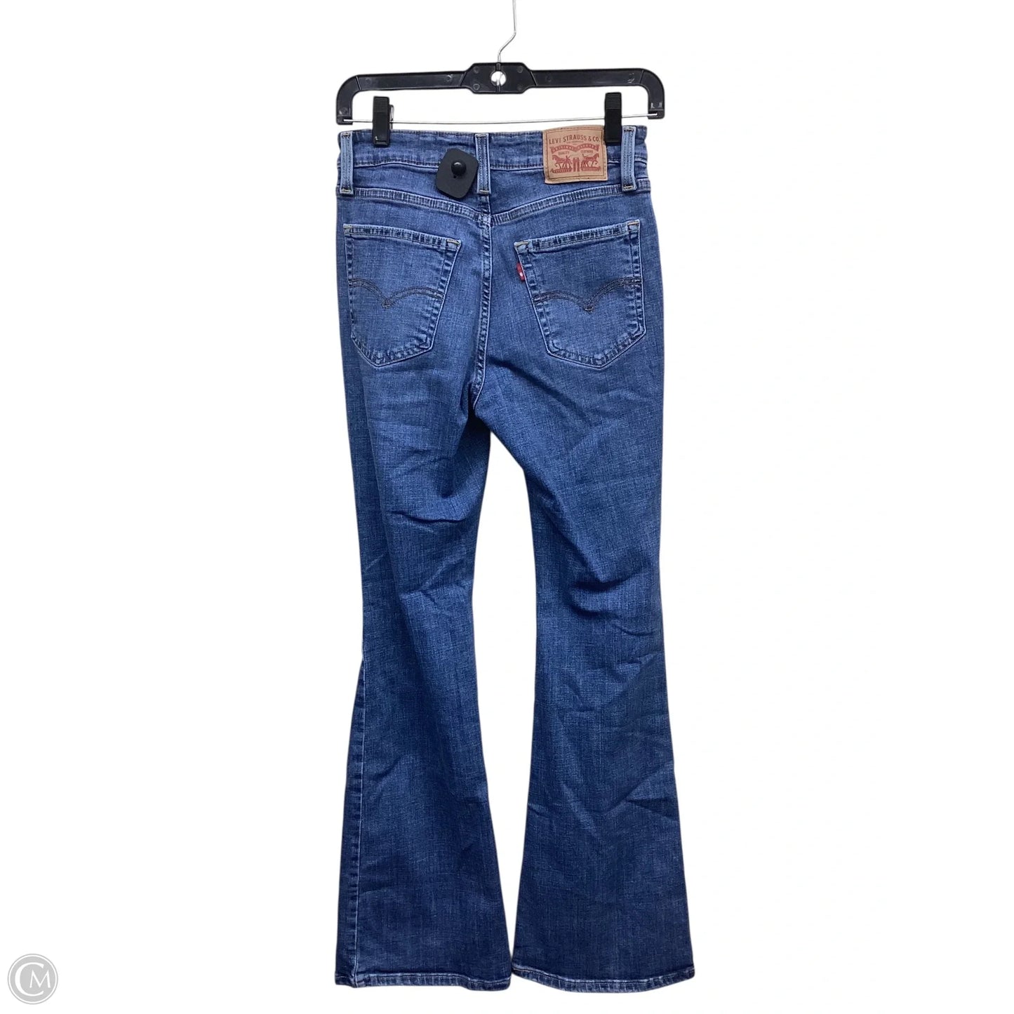 Jeans Boot Cut By Levis In Blue Denim, Size: 4