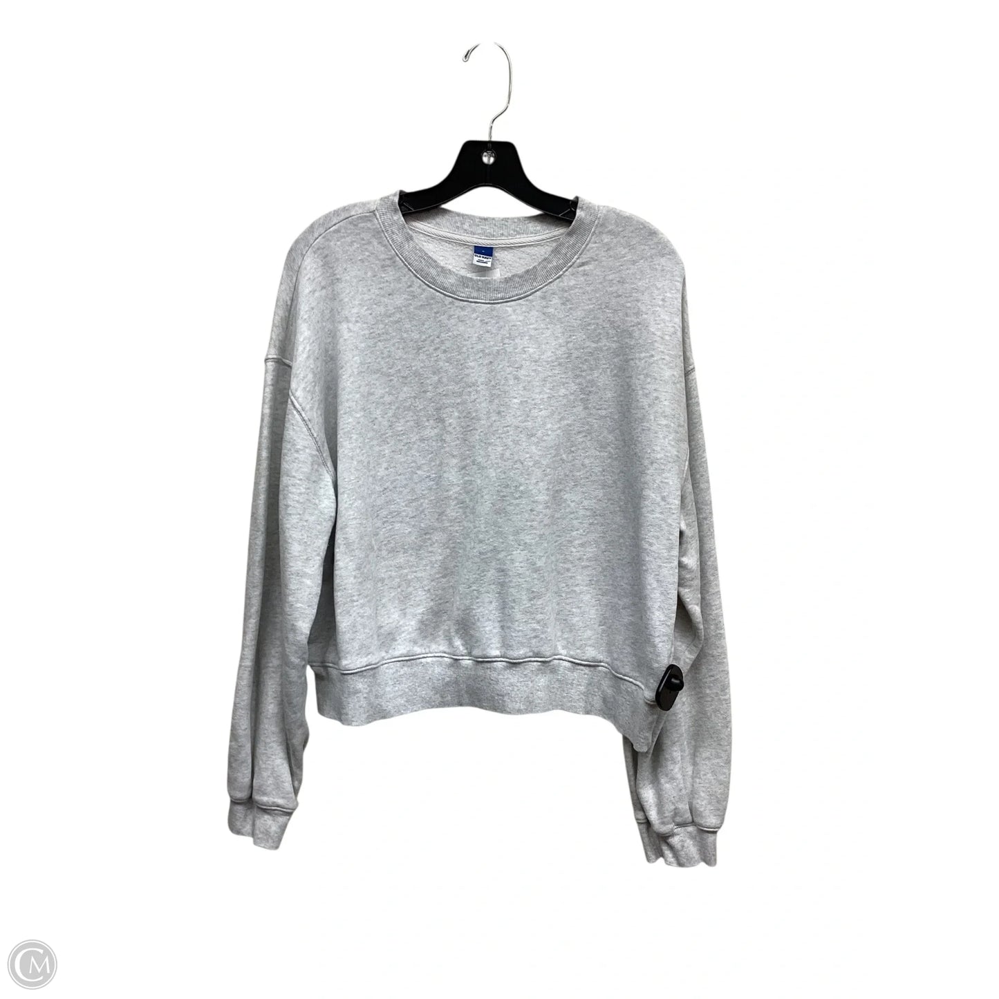 Sweatshirt Crewneck By Old Navy In Grey, Size: L