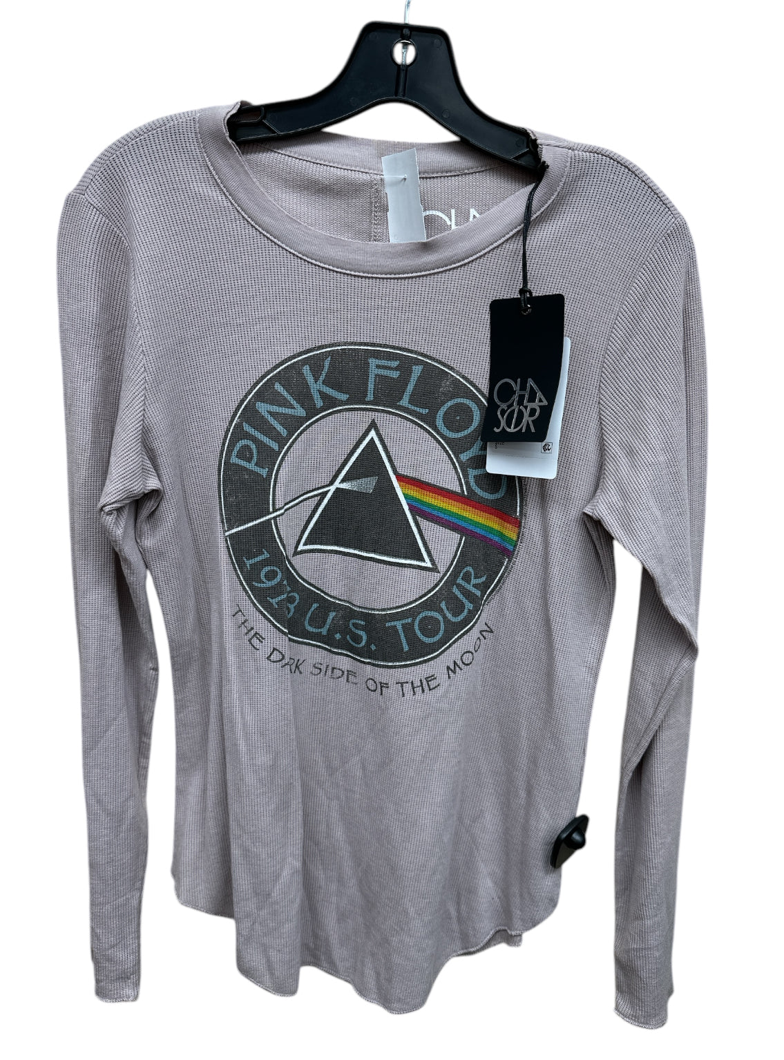 Top Long Sleeve By Chaser In Tan, Size: S