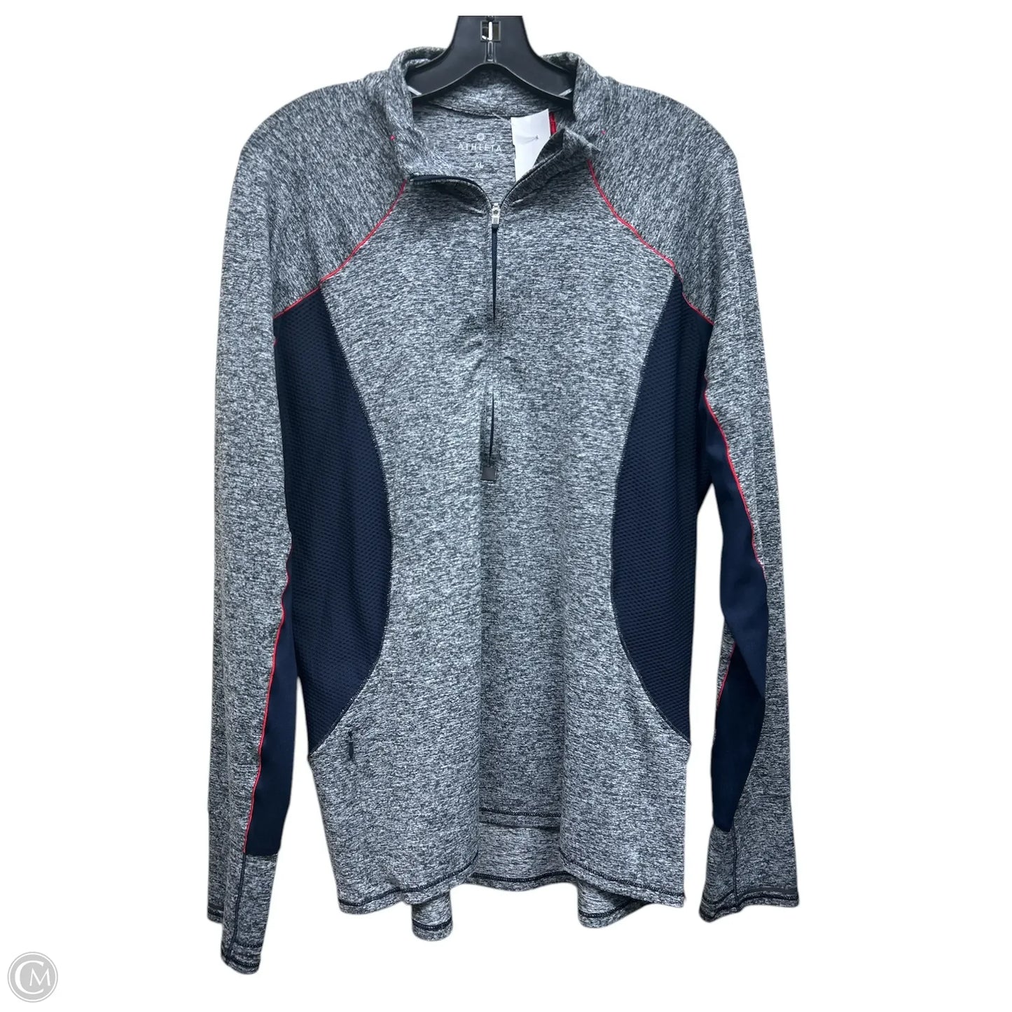 Athletic Top Long Sleeve Crewneck By Athleta In Grey, Size: Xl