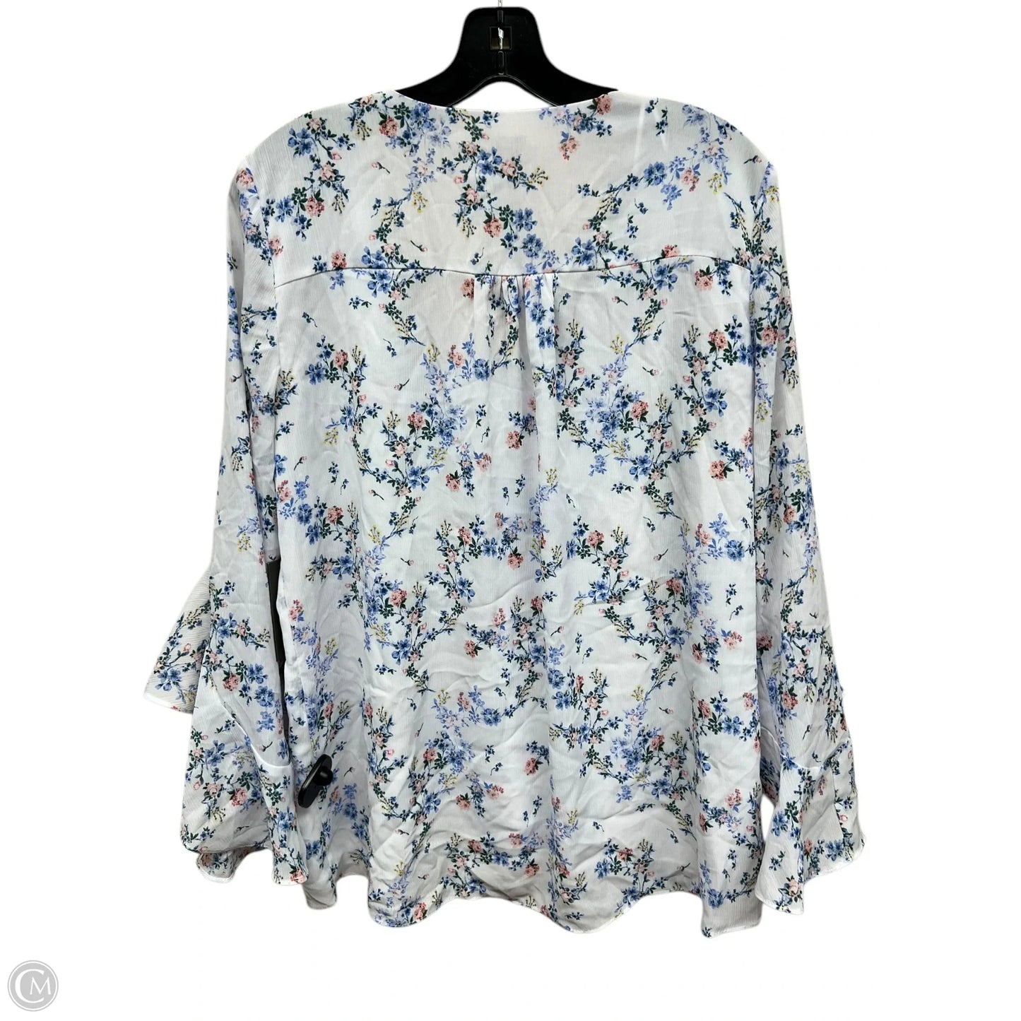 Top Long Sleeve By Vince Camuto In Floral Print, Size: M