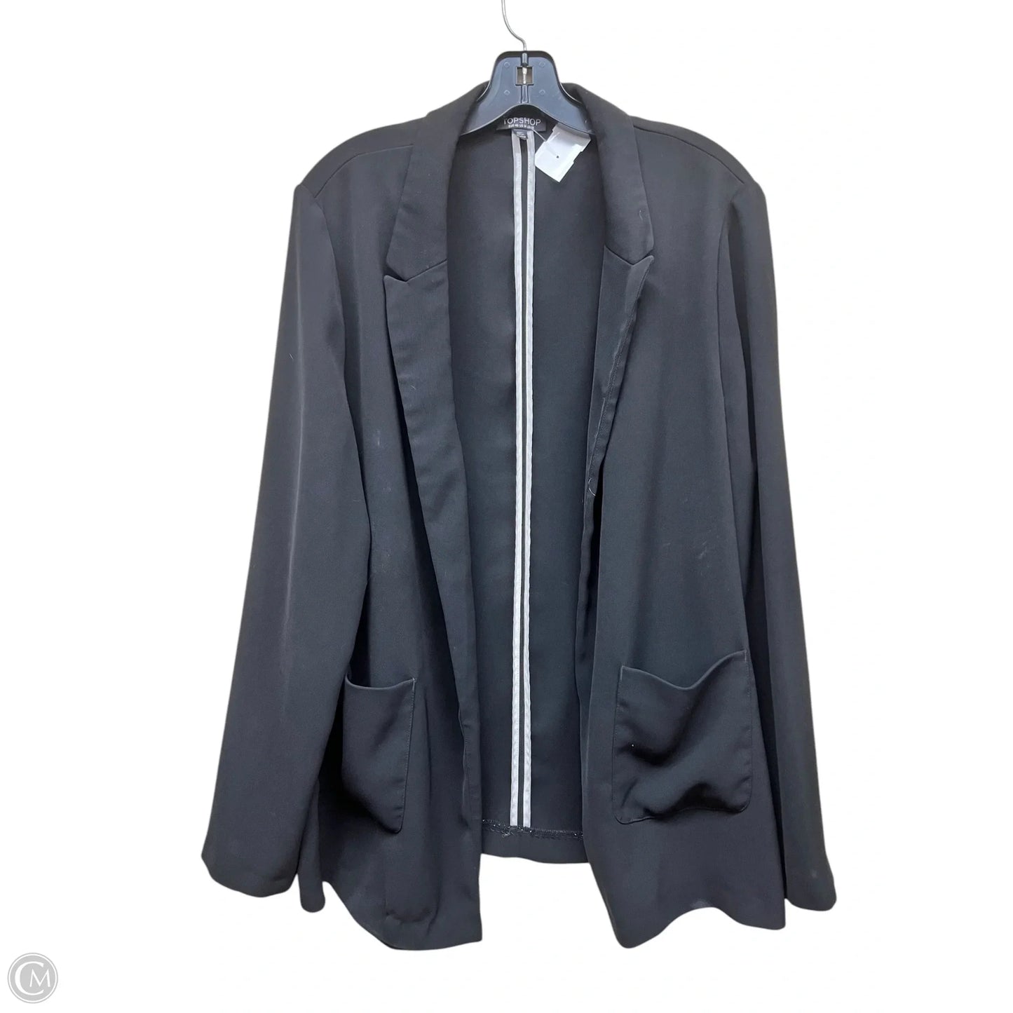 Blazer By Topshop In Black, Size: Xl