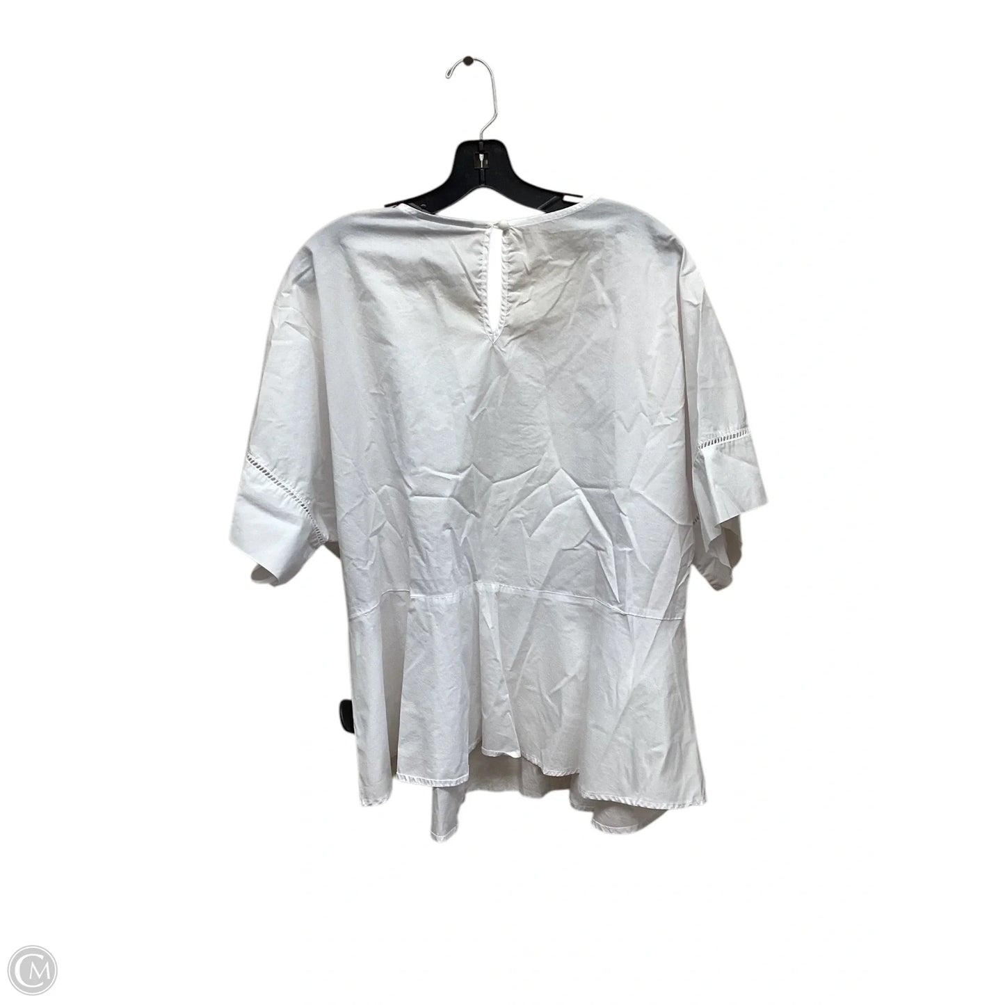 Top Long Sleeve By Lane Bryant In White, Size: 2x
