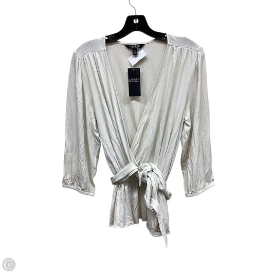 Top Short Sleeve By Ralph Lauren In White, Size: M