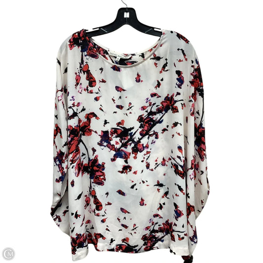 Top Short Sleeve By Rachel Roy In Floral Print, Size: 3x