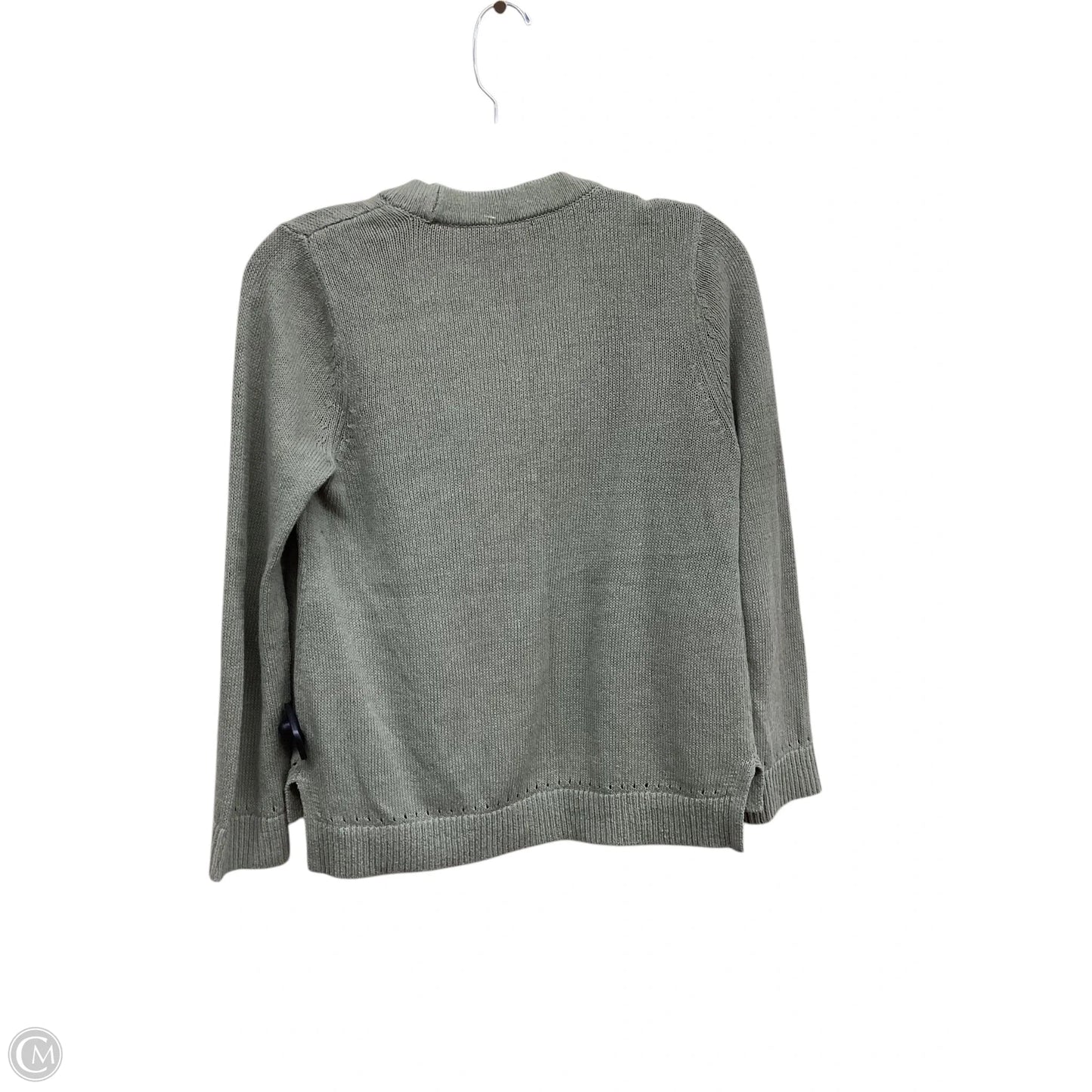 Sweater Cardigan By Clothes Mentor In Green