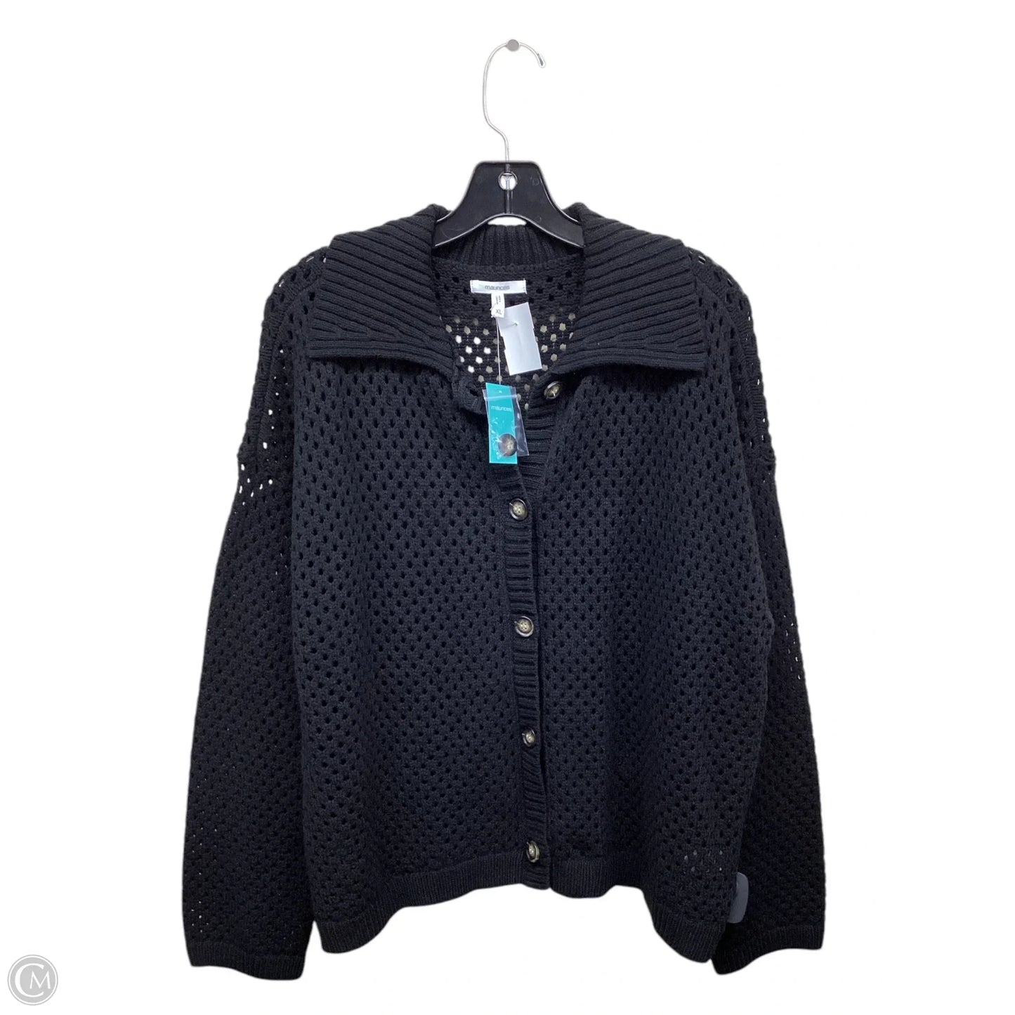 Sweater Cardigan By Maurices In Black, Size: Xl