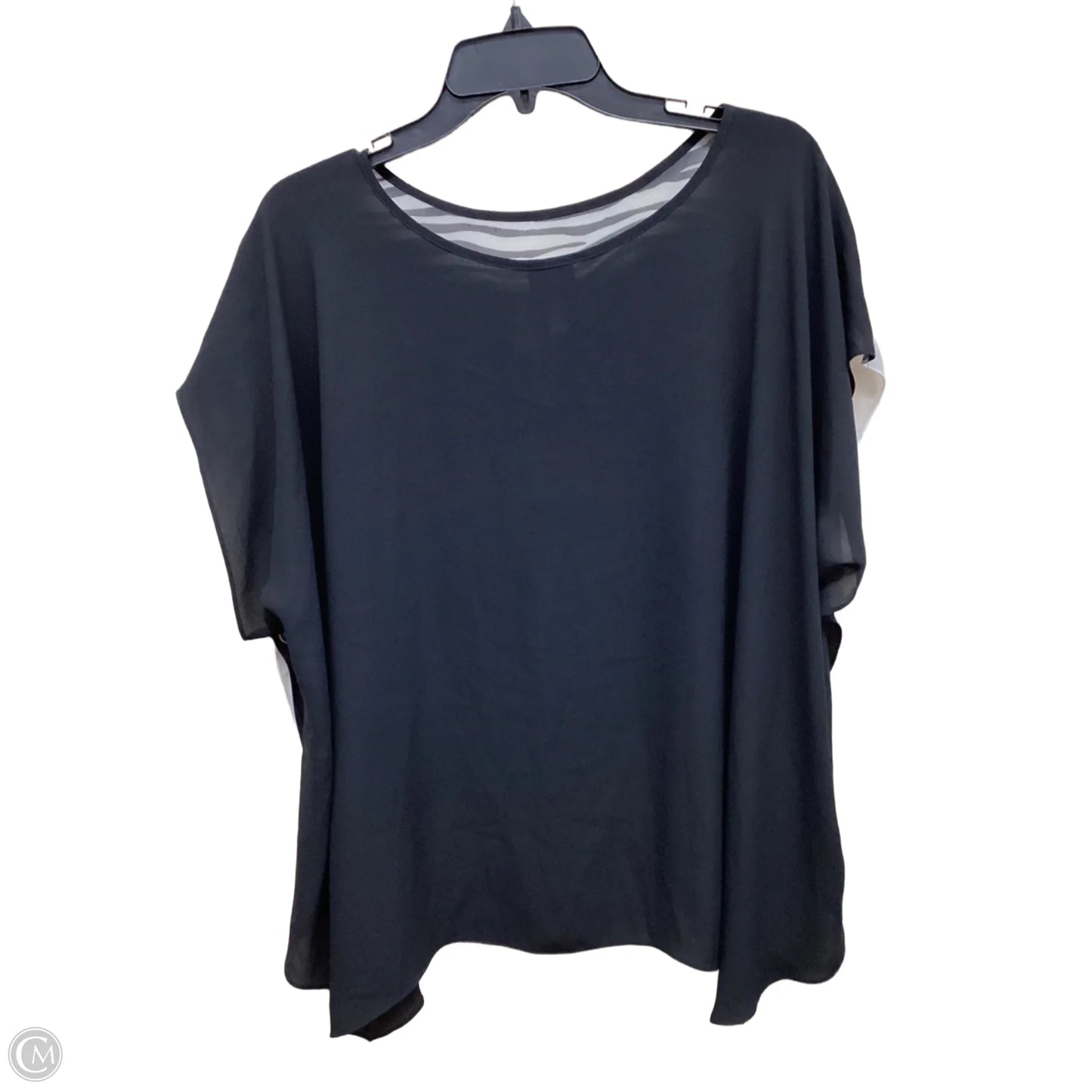 Top Short Sleeve By Chicos In Multi-colored, Size: L