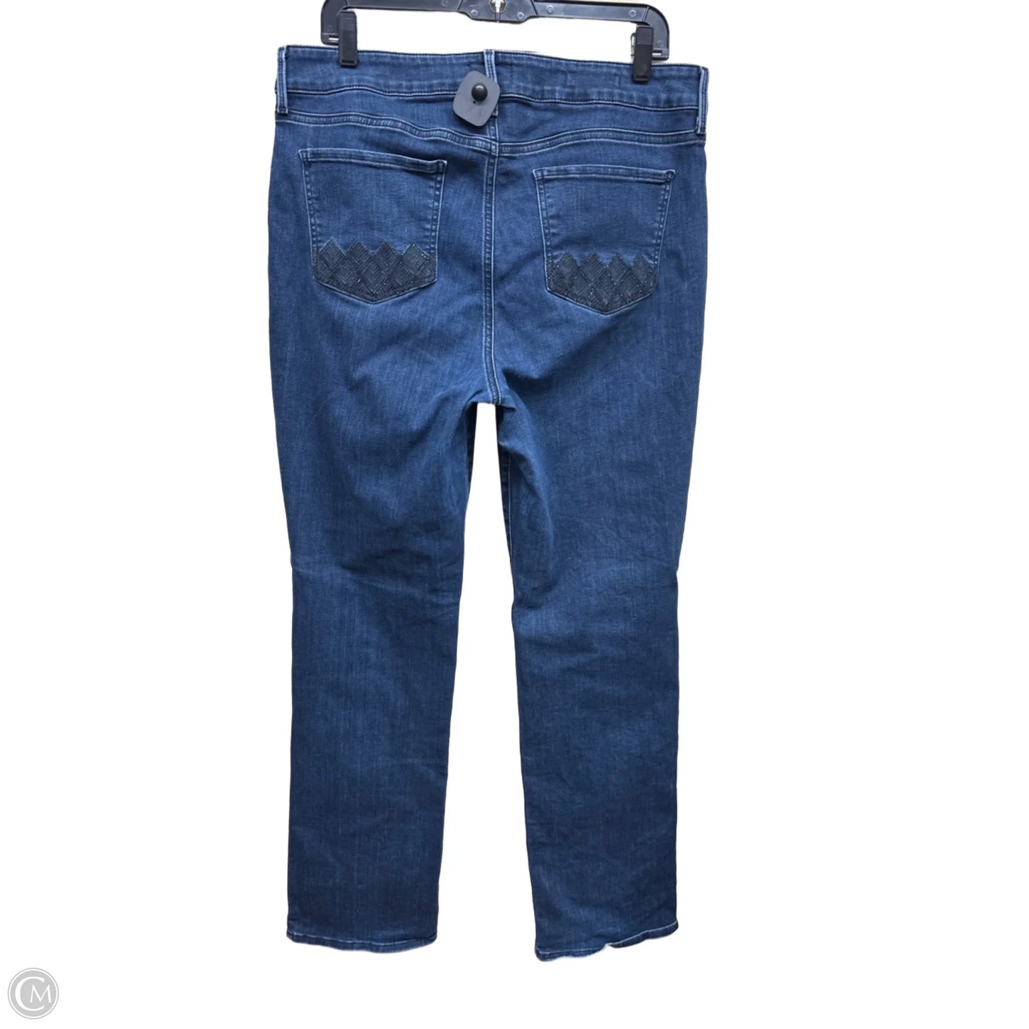 Jeans Straight By Not Your Daughters Jeans In Blue Denim, Size: 14