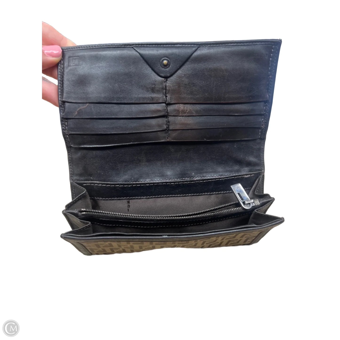 Wallet Luxury Designer By Fendi, Size: Medium