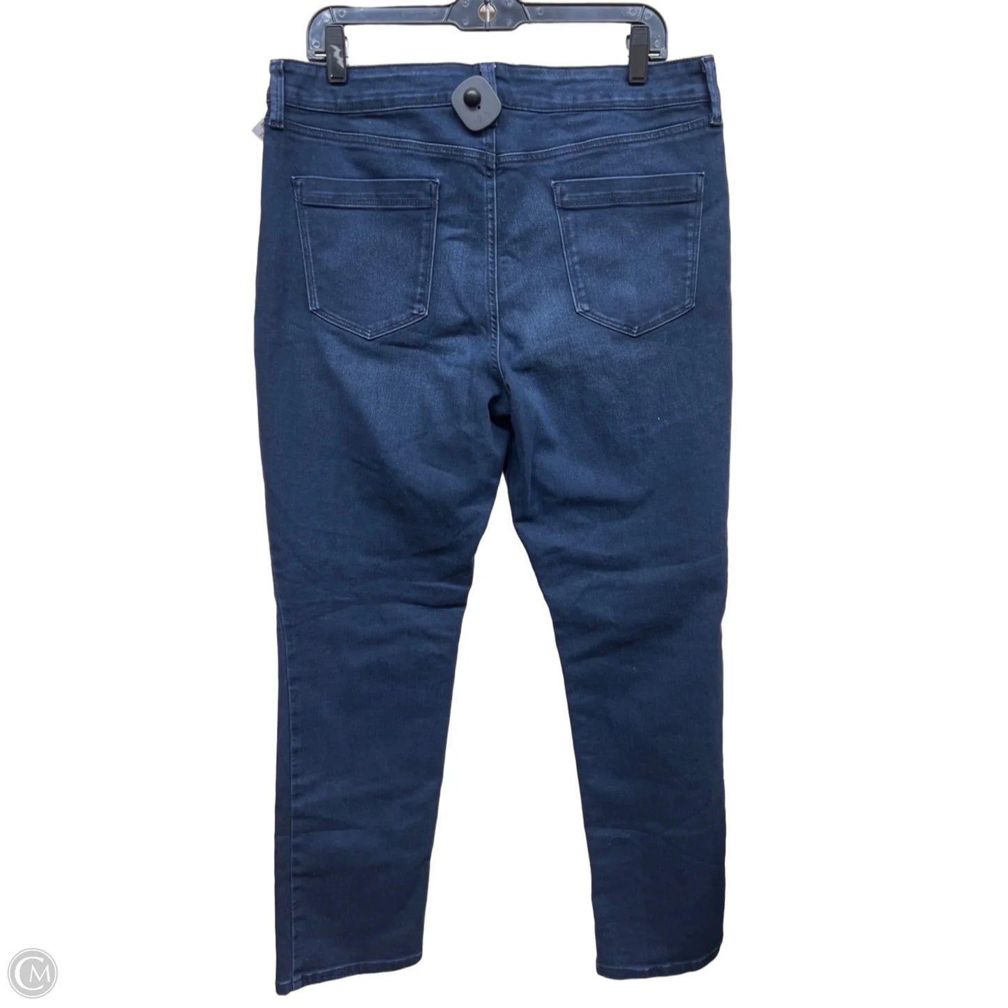 Jeans Straight By Bandolino In Blue Denim, Size: 16