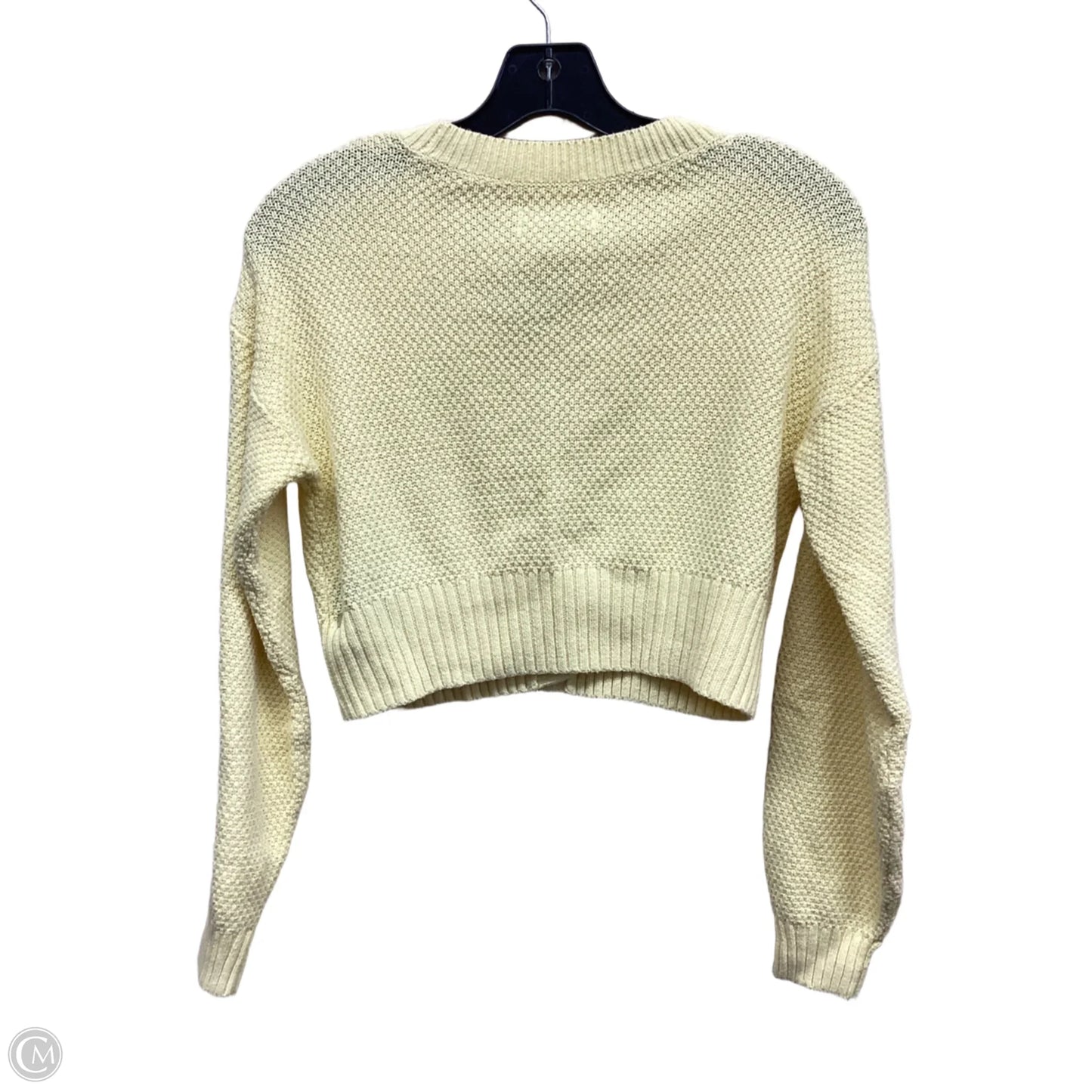 Sweater Cardigan By Hollister In Yellow, Size: Xs