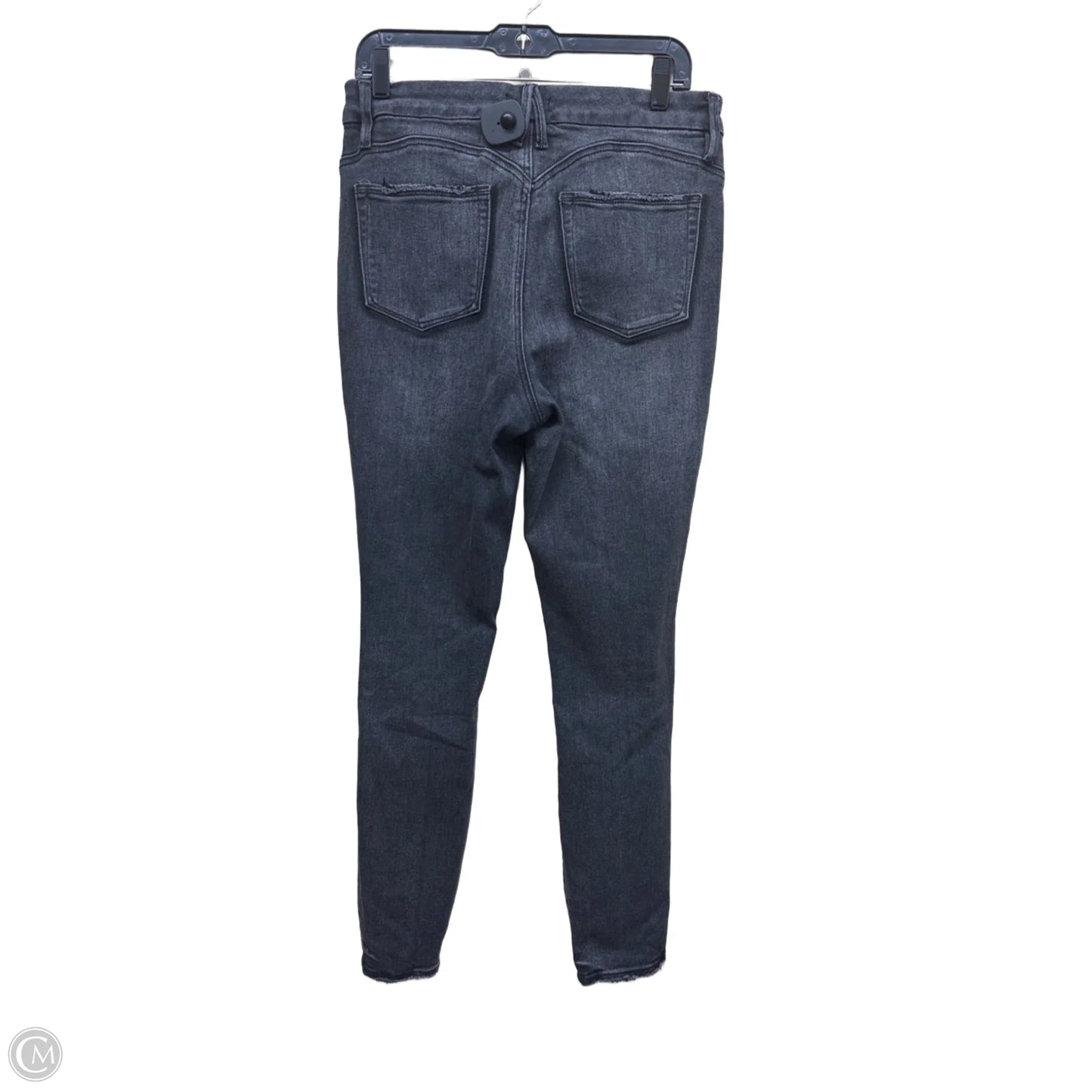 Jeans Straight By Good American In Black Denim, Size: 12