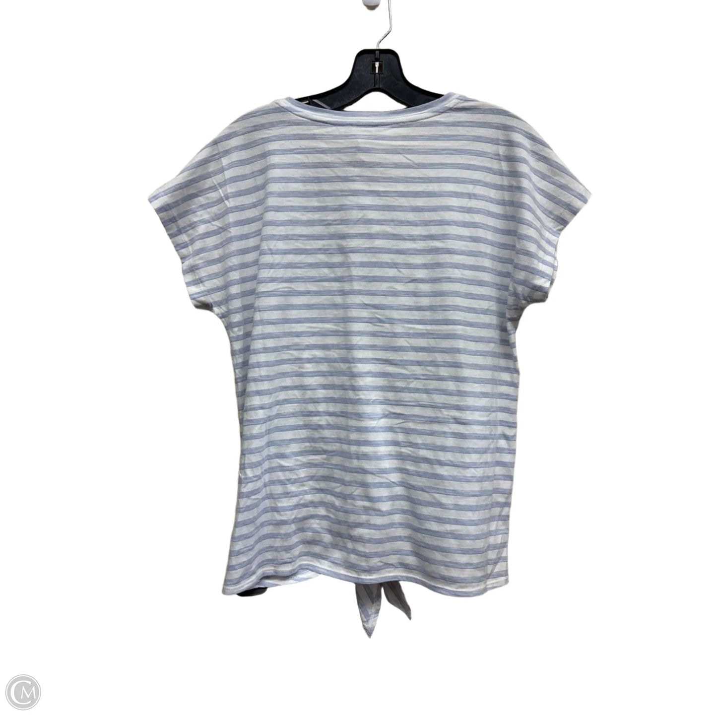 Top Short Sleeve By Jones New York In Striped Pattern, Size: M