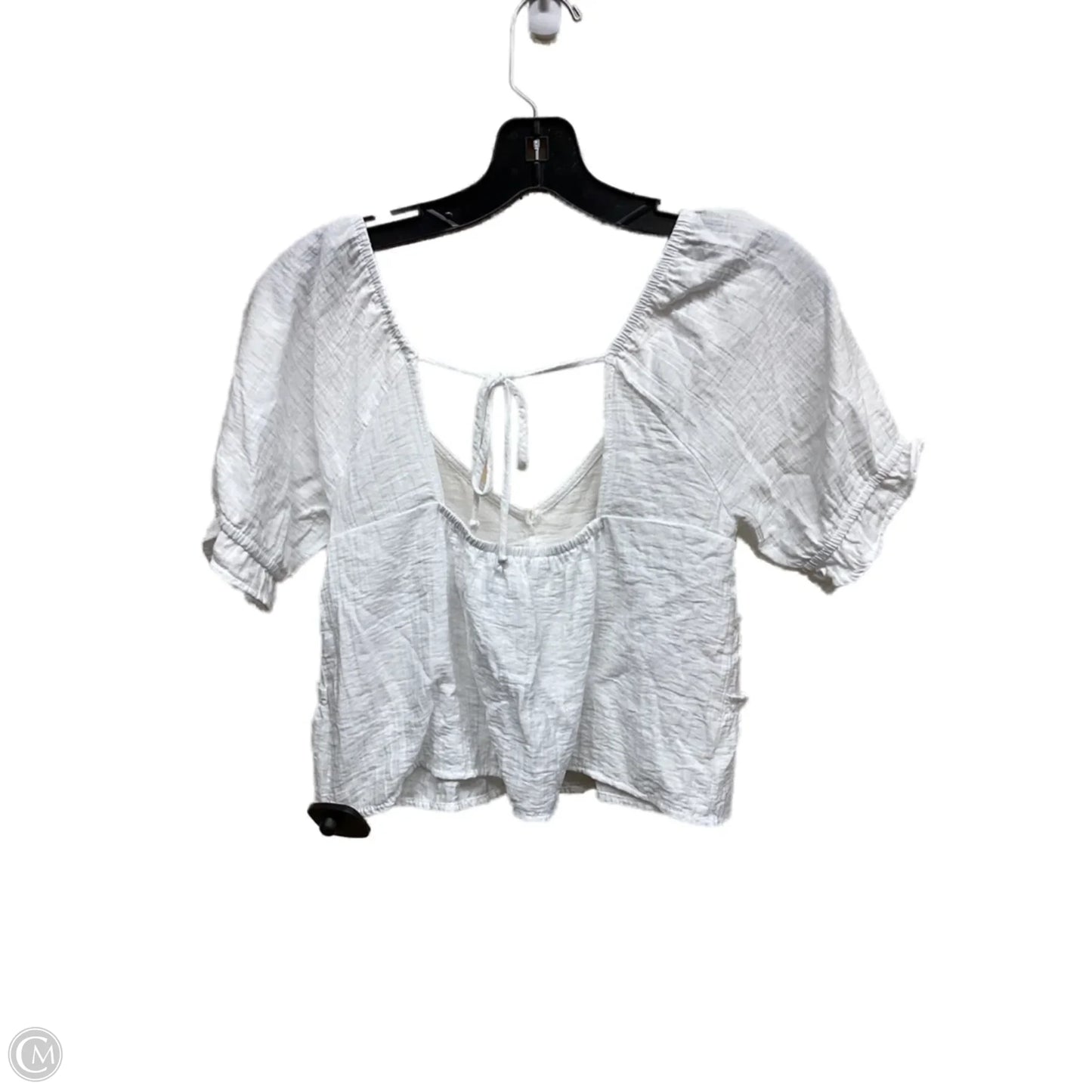 Top Short Sleeve By Clothes Mentor In White, Size: S