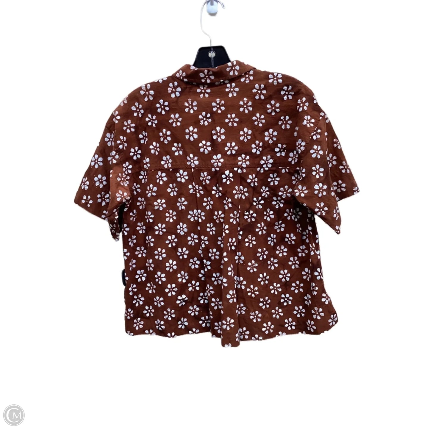 Top Short Sleeve By Madewell In Orange, Size: S