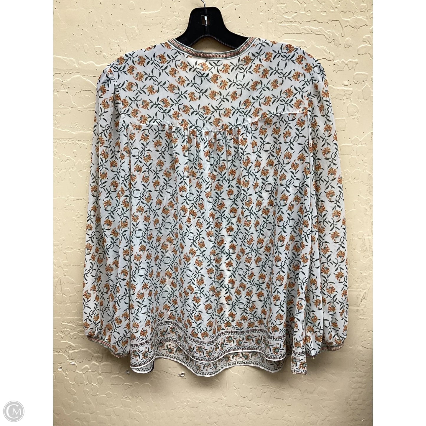 Top Long Sleeve By Max Studio In Floral Print, Size: L