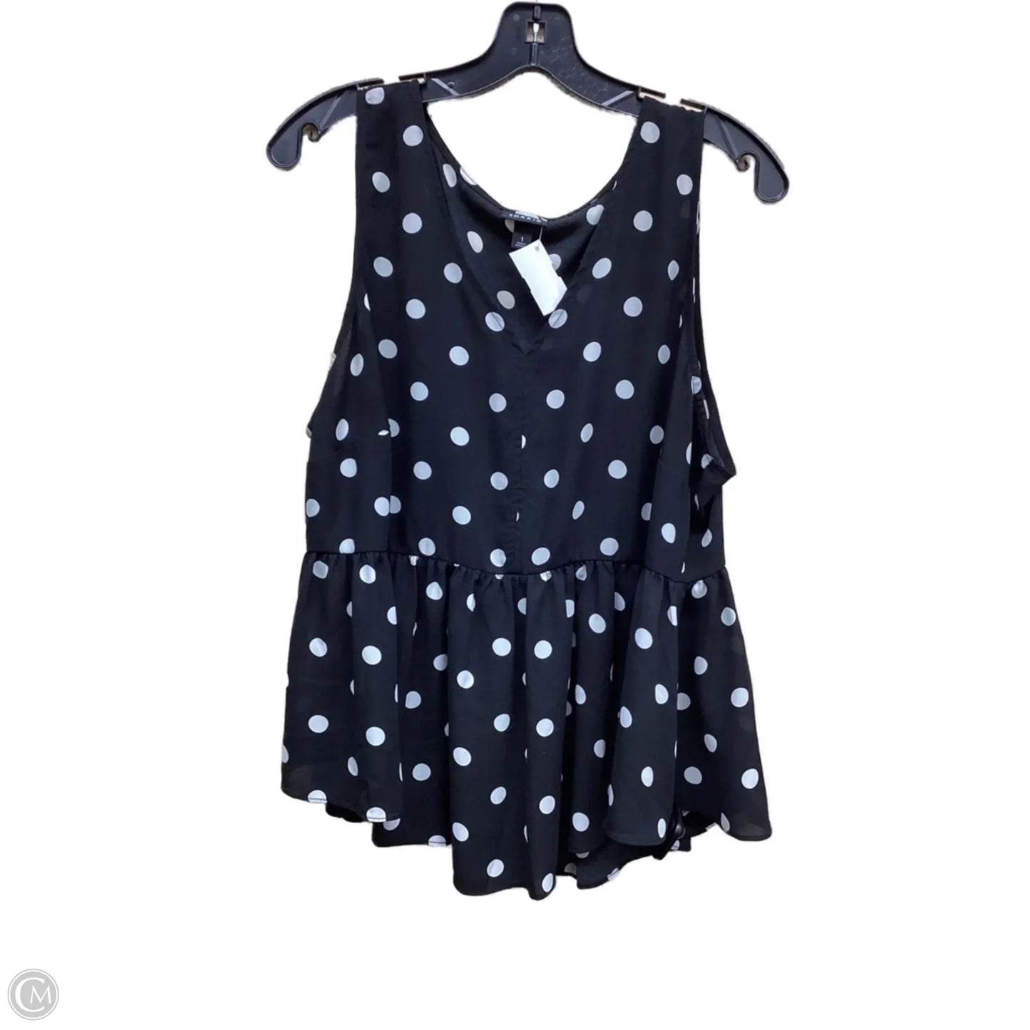 Top Sleeveless By Torrid In Polkadot Pattern, Size: 1x