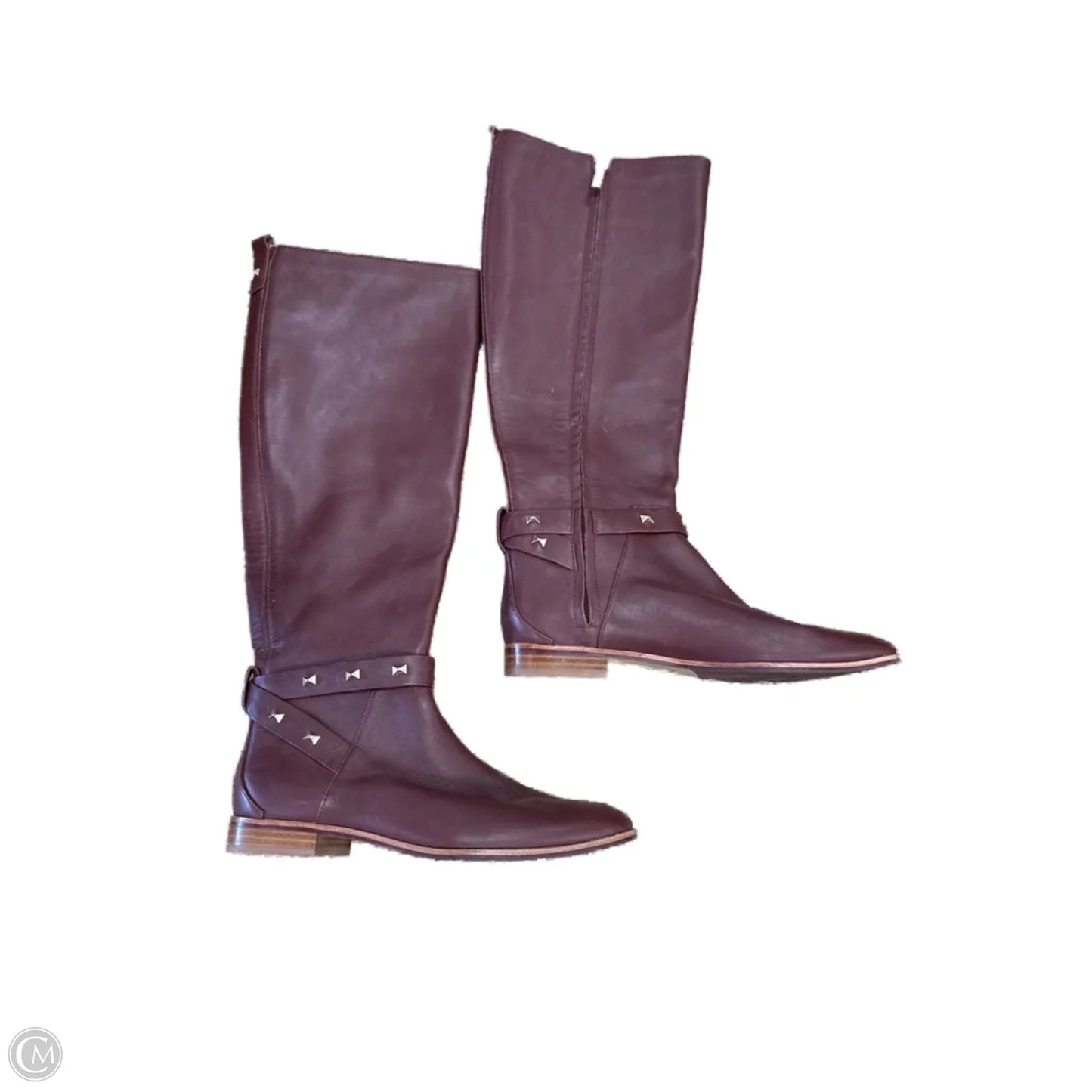 Boots Knee Flats By Ted Baker In Purple, Size: 8