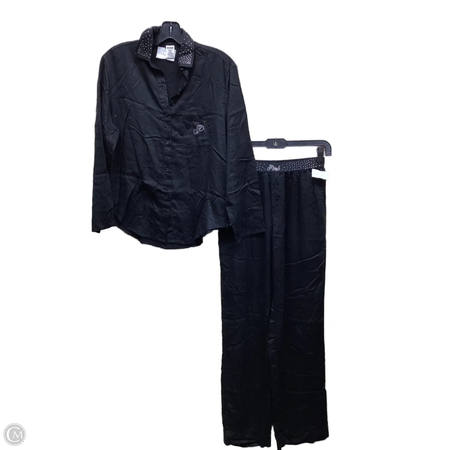 Pajamas 2pc By Pink In Black, Size: Xs