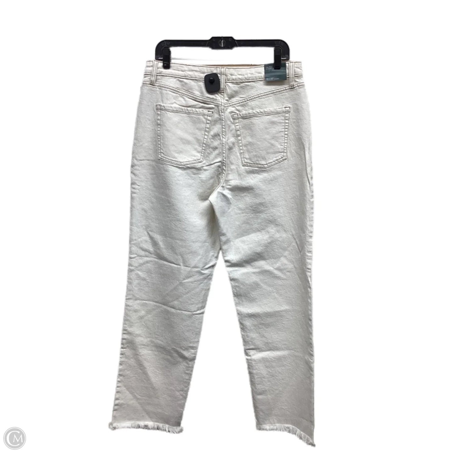 Jeans Straight By Wild Fable In White Denim, Size: 12