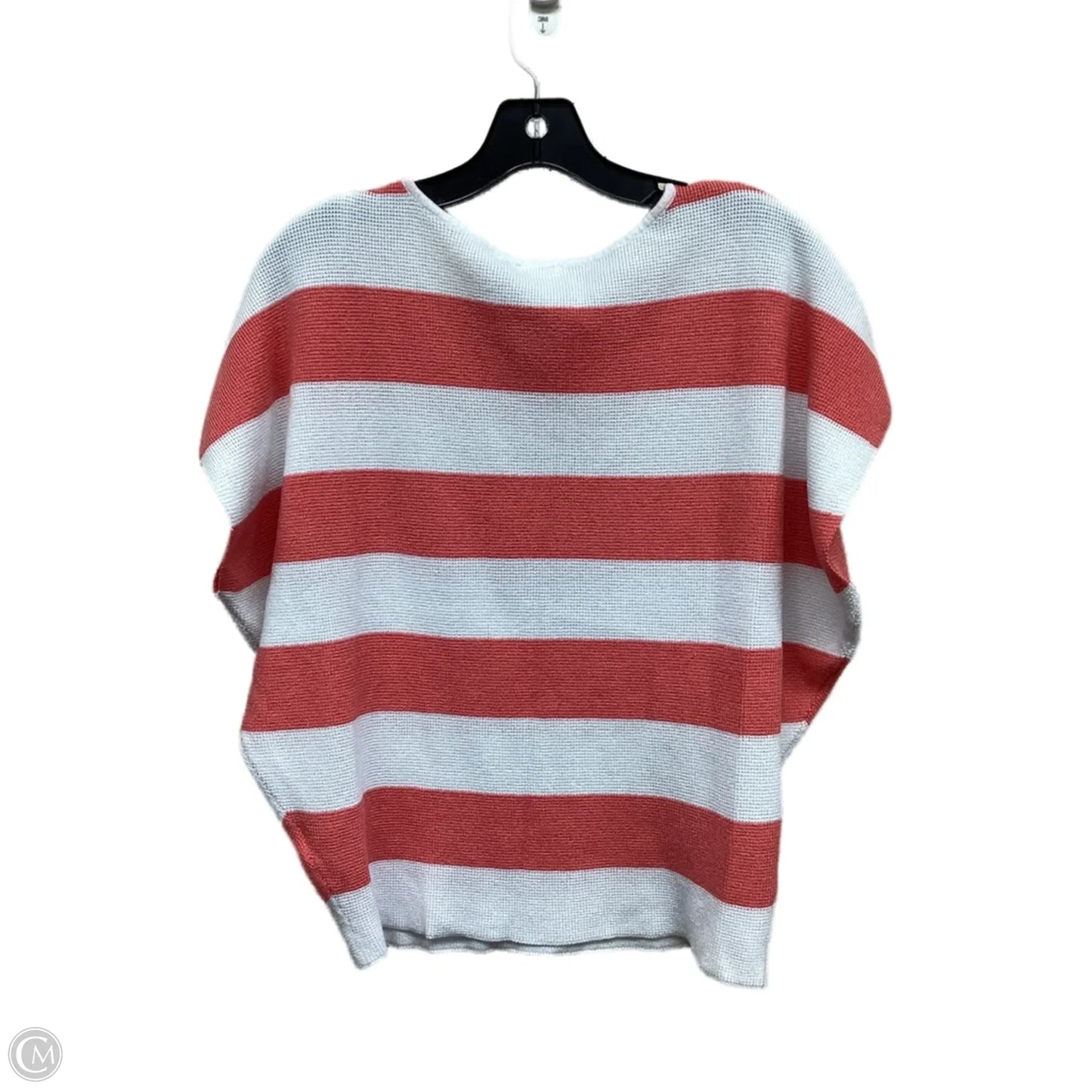 Top Short Sleeve By Cyrus Knits In Striped Pattern, Size: M