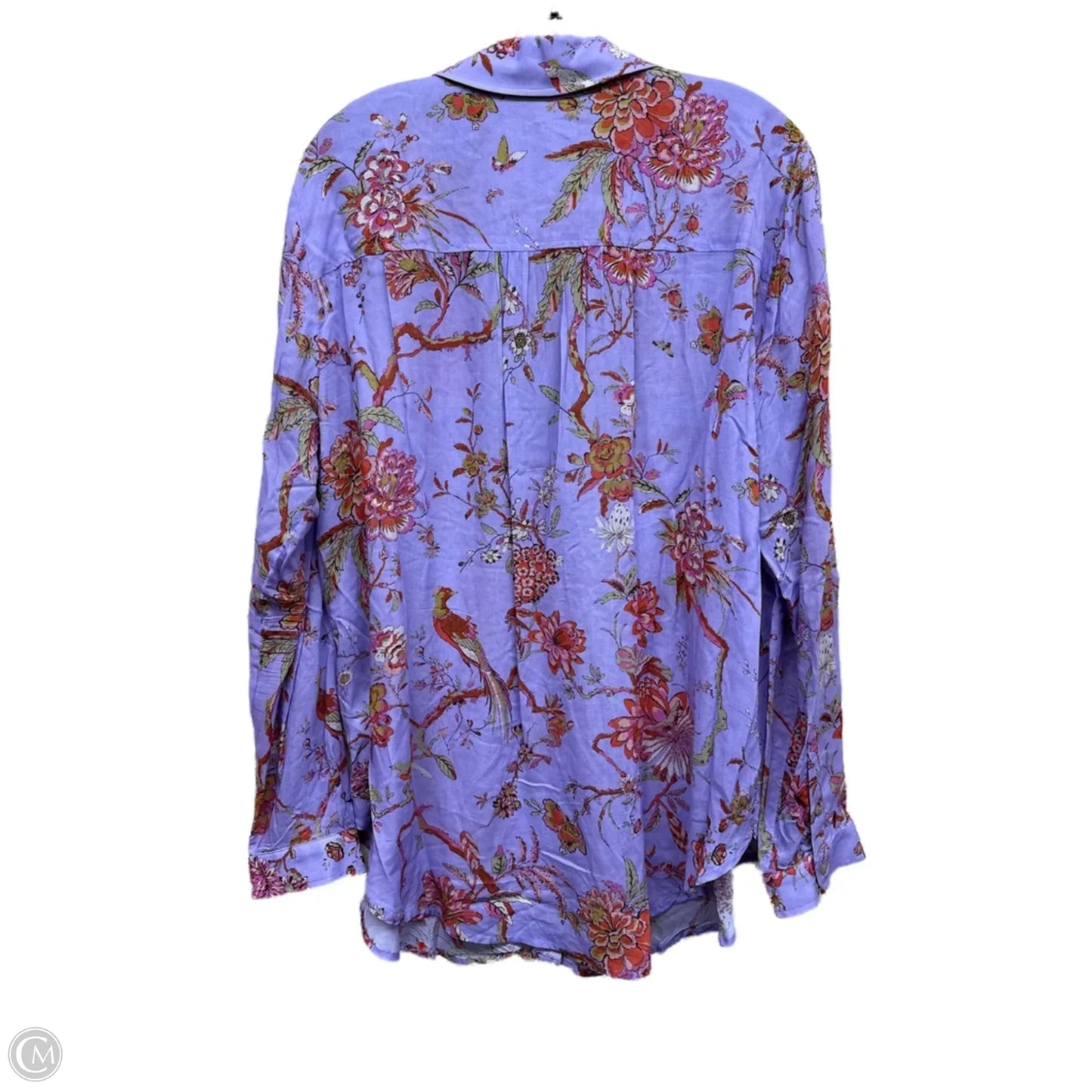 Top Long Sleeve By Pilcro In Floral Print, Size: L