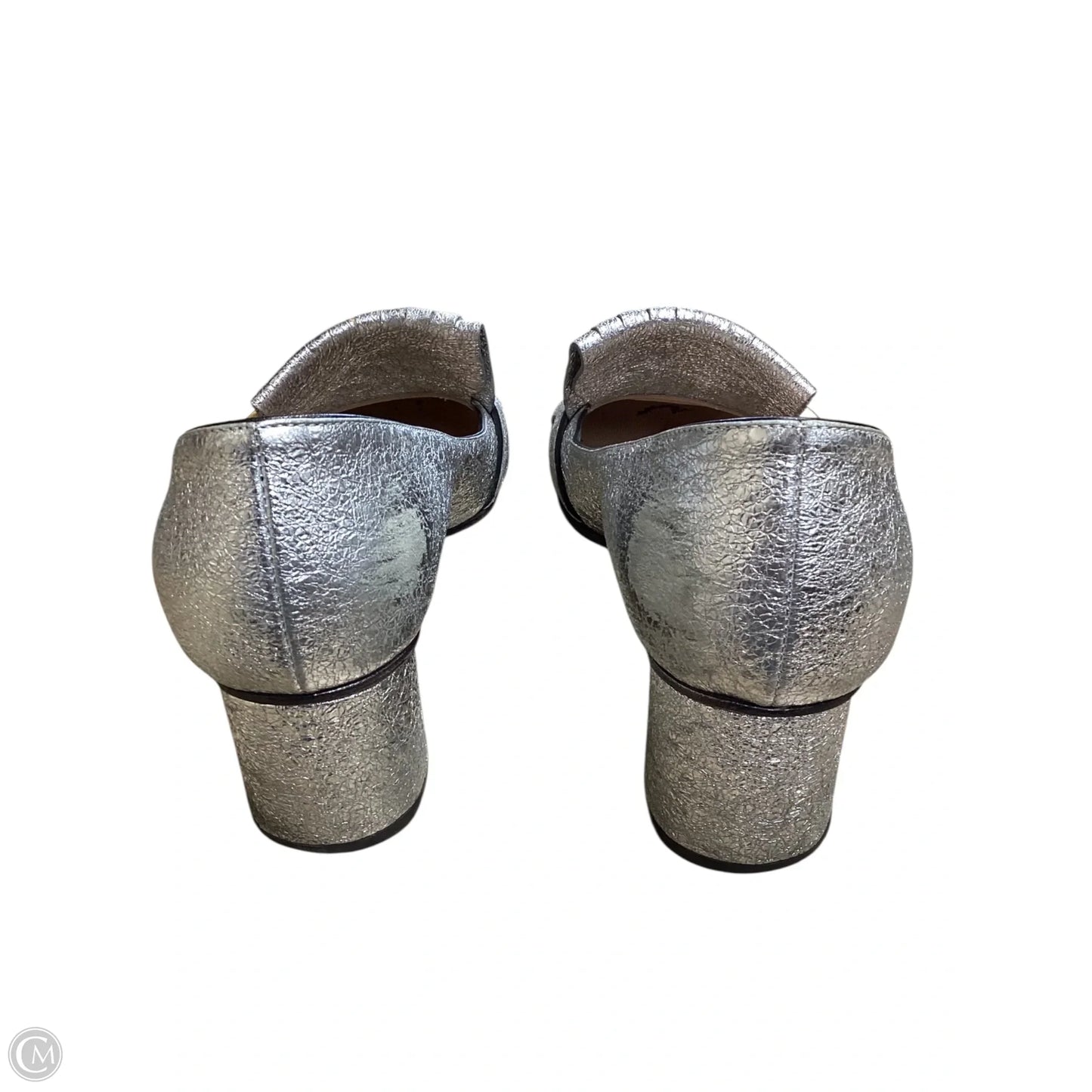 Shoes Luxury Designer By Gucci In Silver Size: 38.5