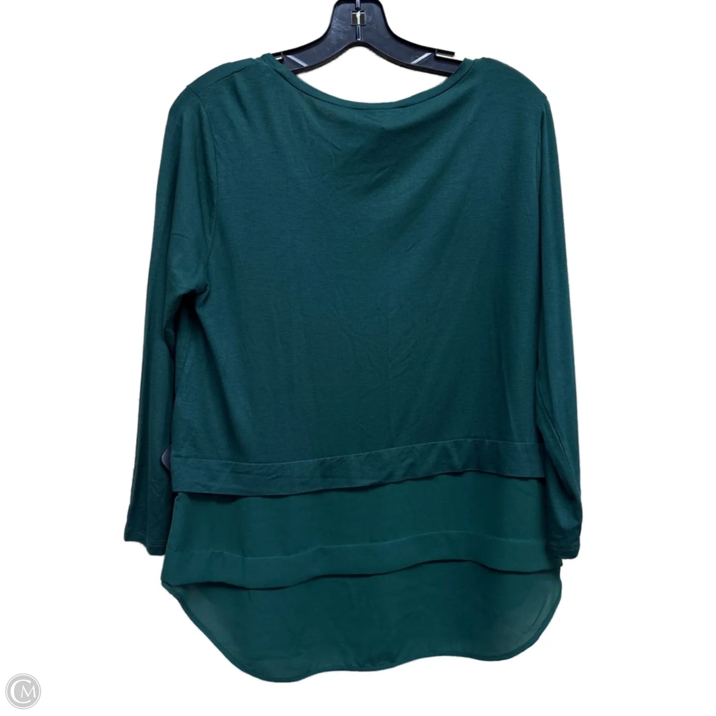 Top Long Sleeve By Michael By Michael Kors In Green, Size: M