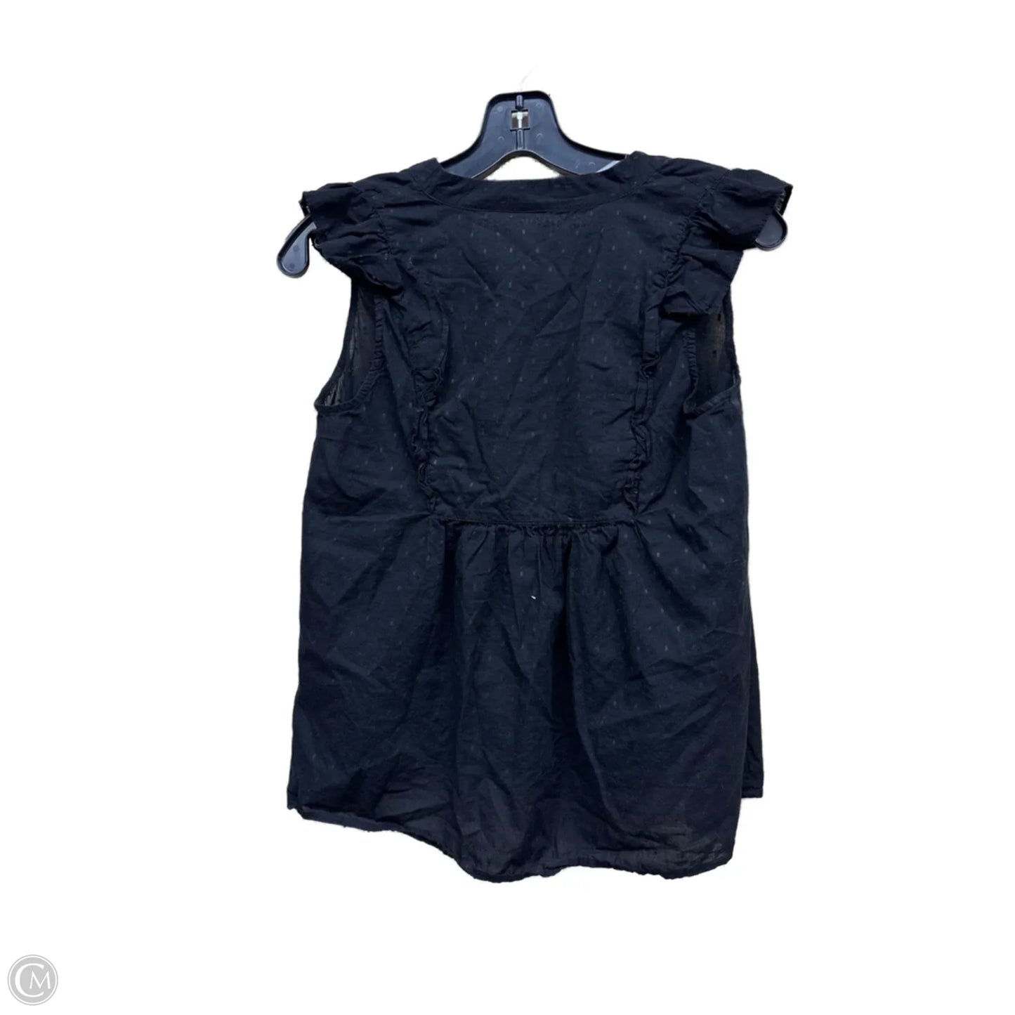 Top Short Sleeve By Loft In Black, Size: S