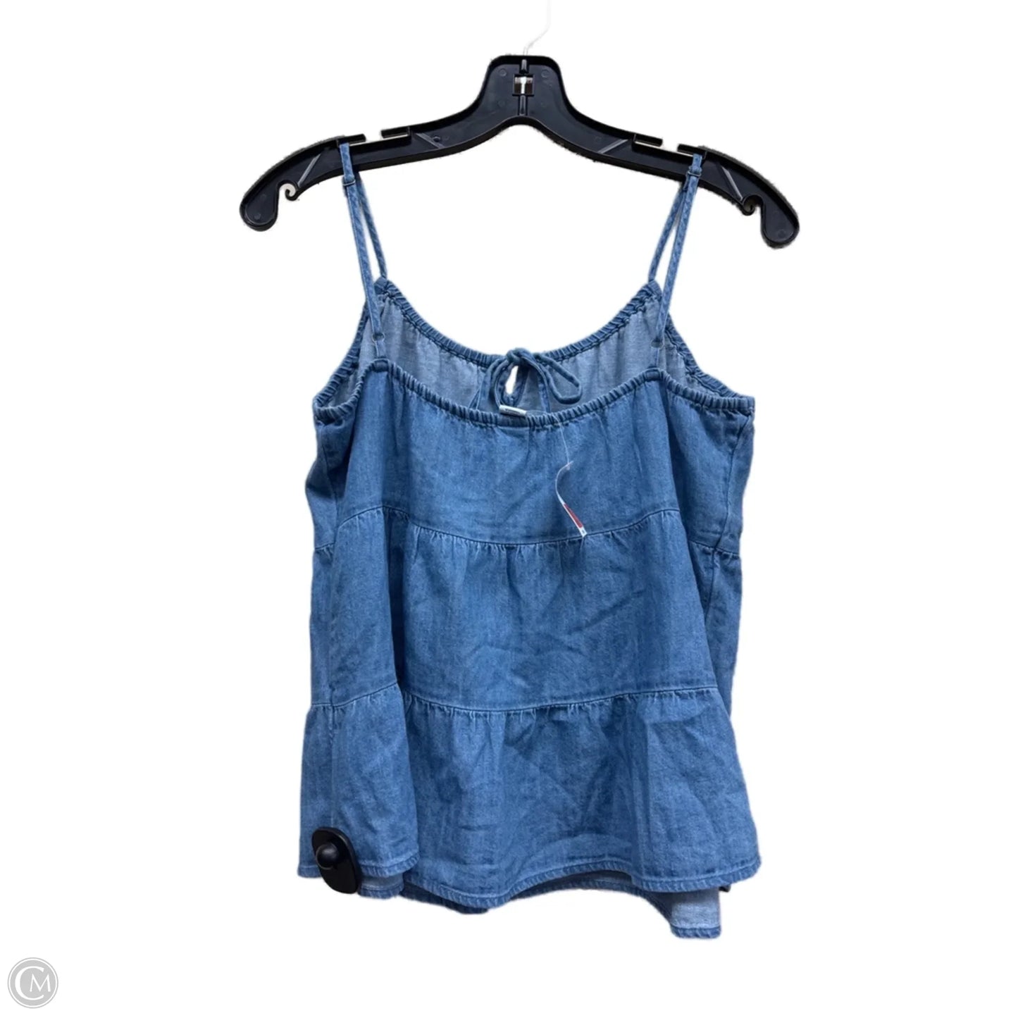 Top Sleeveless By Old Navy In Blue Denim, Size: S