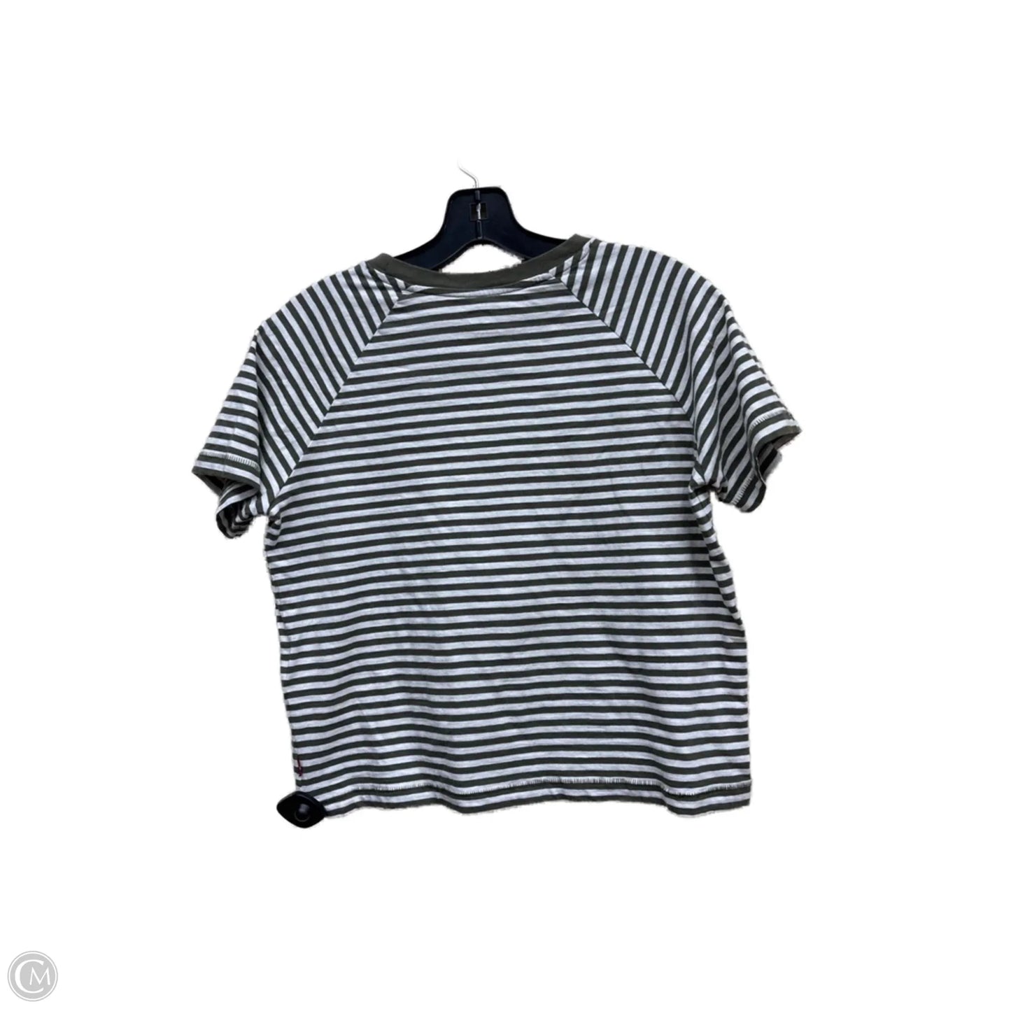 Top Short Sleeve By Levis In Striped Pattern, Size: S