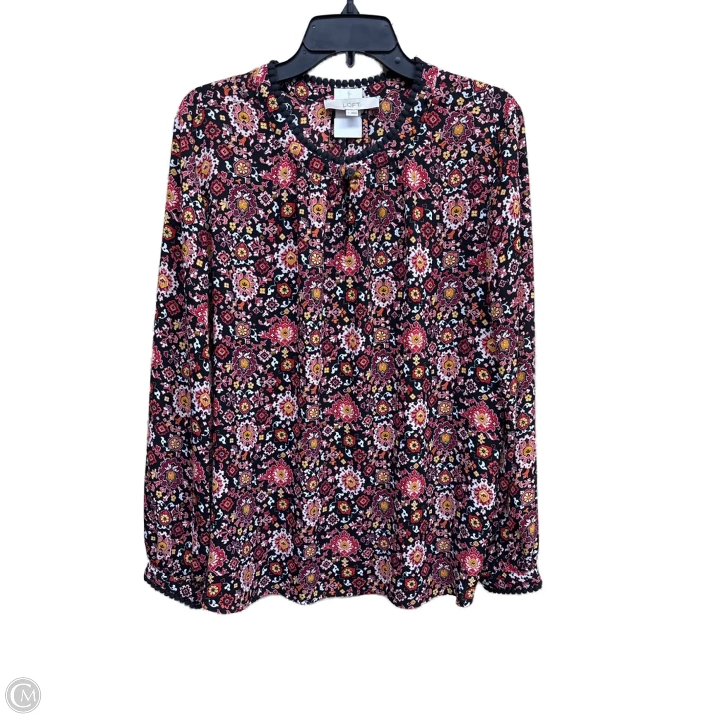 Top Long Sleeve By Loft In Multi-colored, Size: L