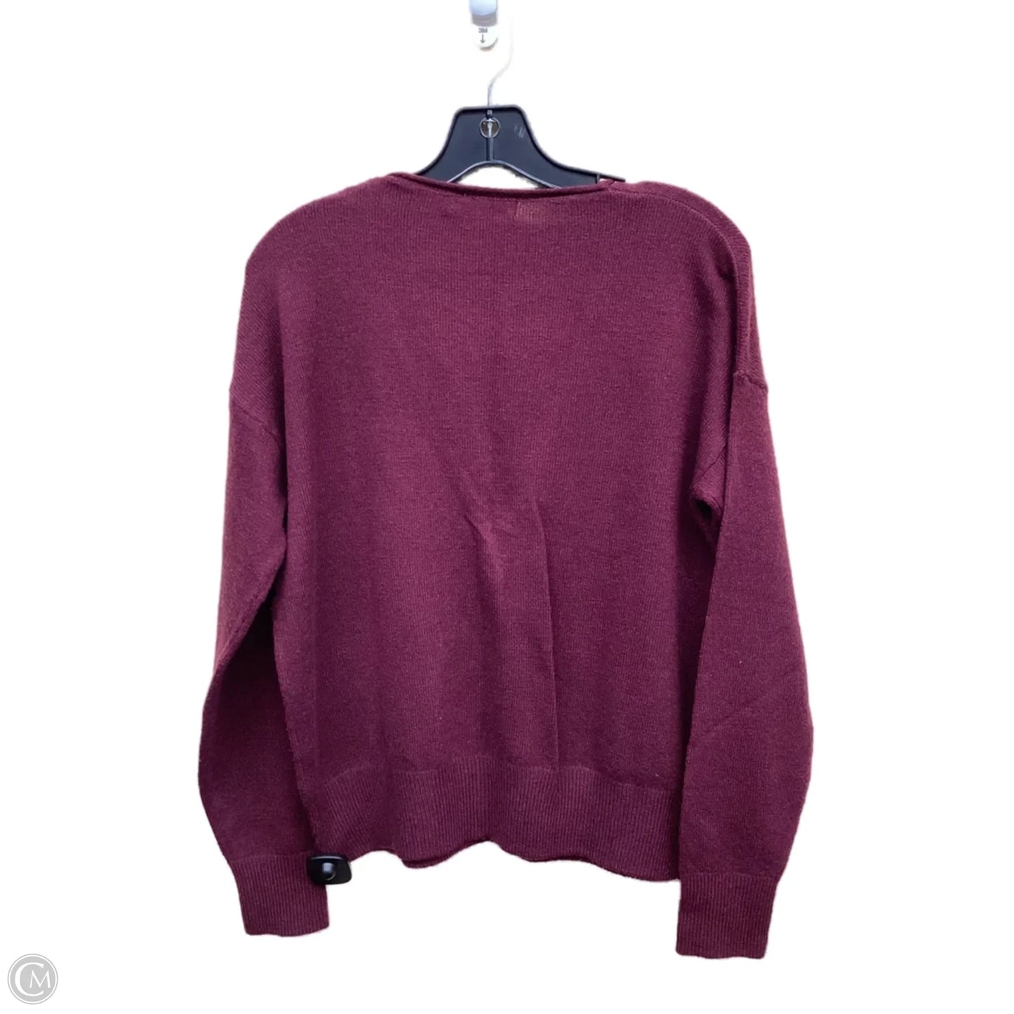 Sweater Cardigan By Banana Republic In Purple, Size: S