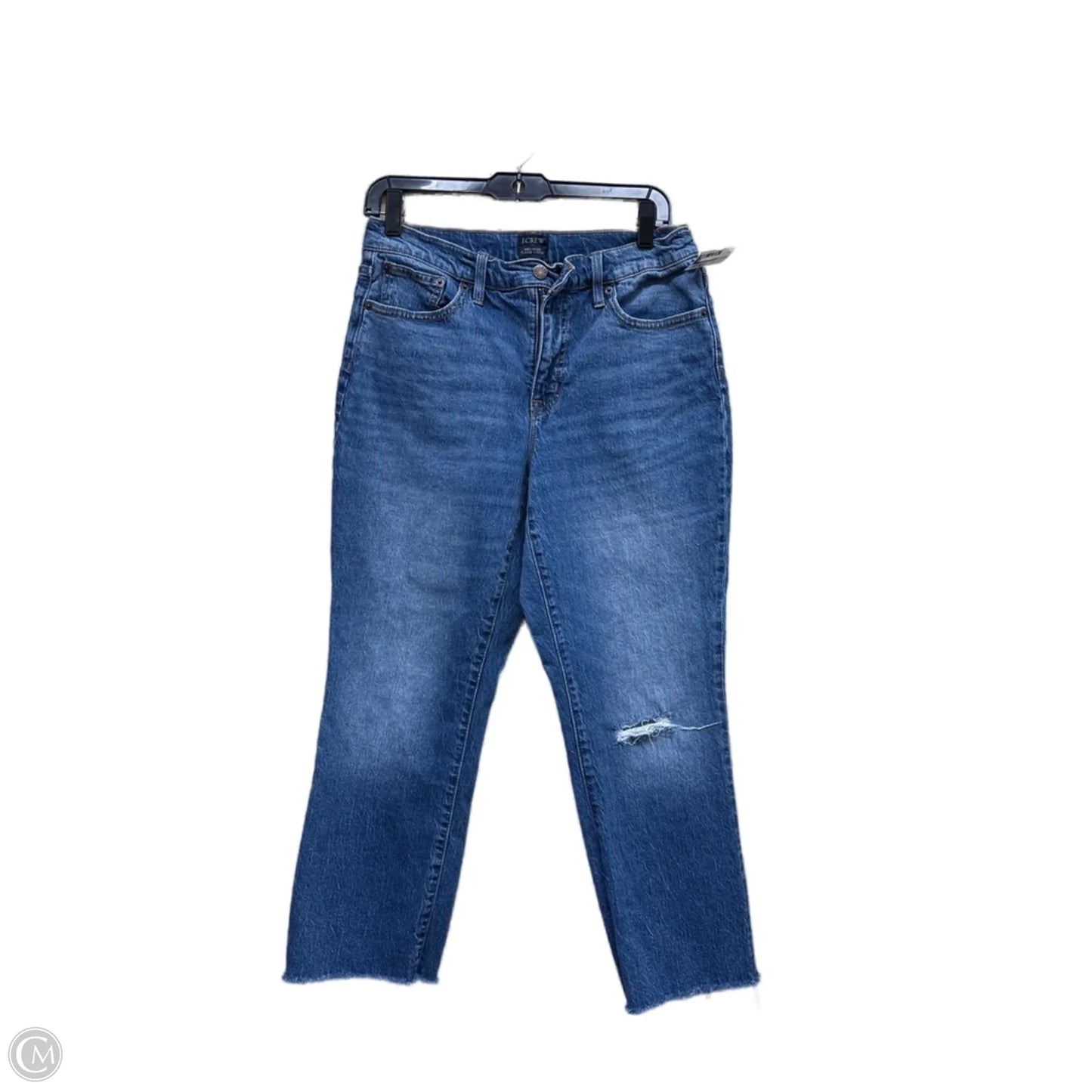 Jeans Straight By J. Crew In Blue Denim, Size: 8