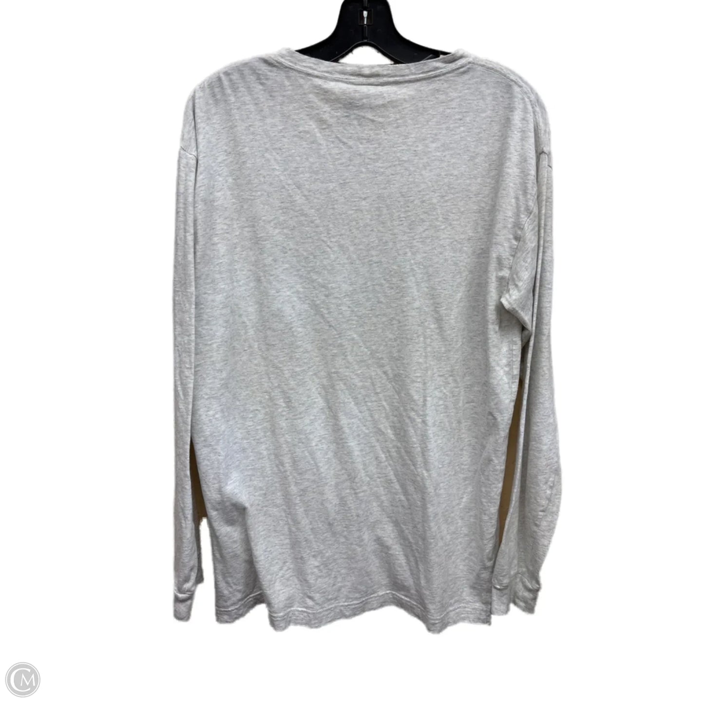 Top Long Sleeve By Pink In Grey, Size: S