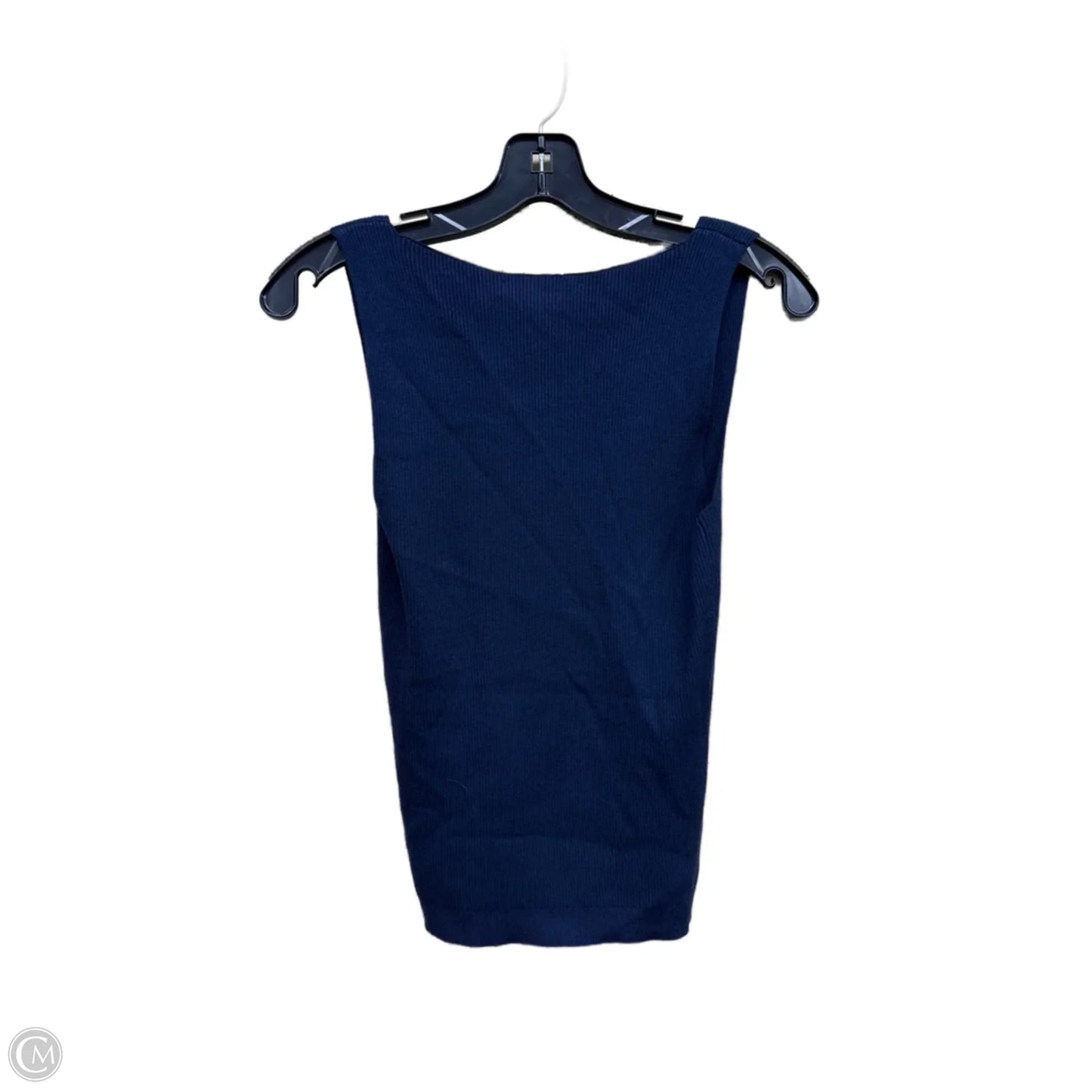 Top Sleeveless By Loft In Blue, Size: M