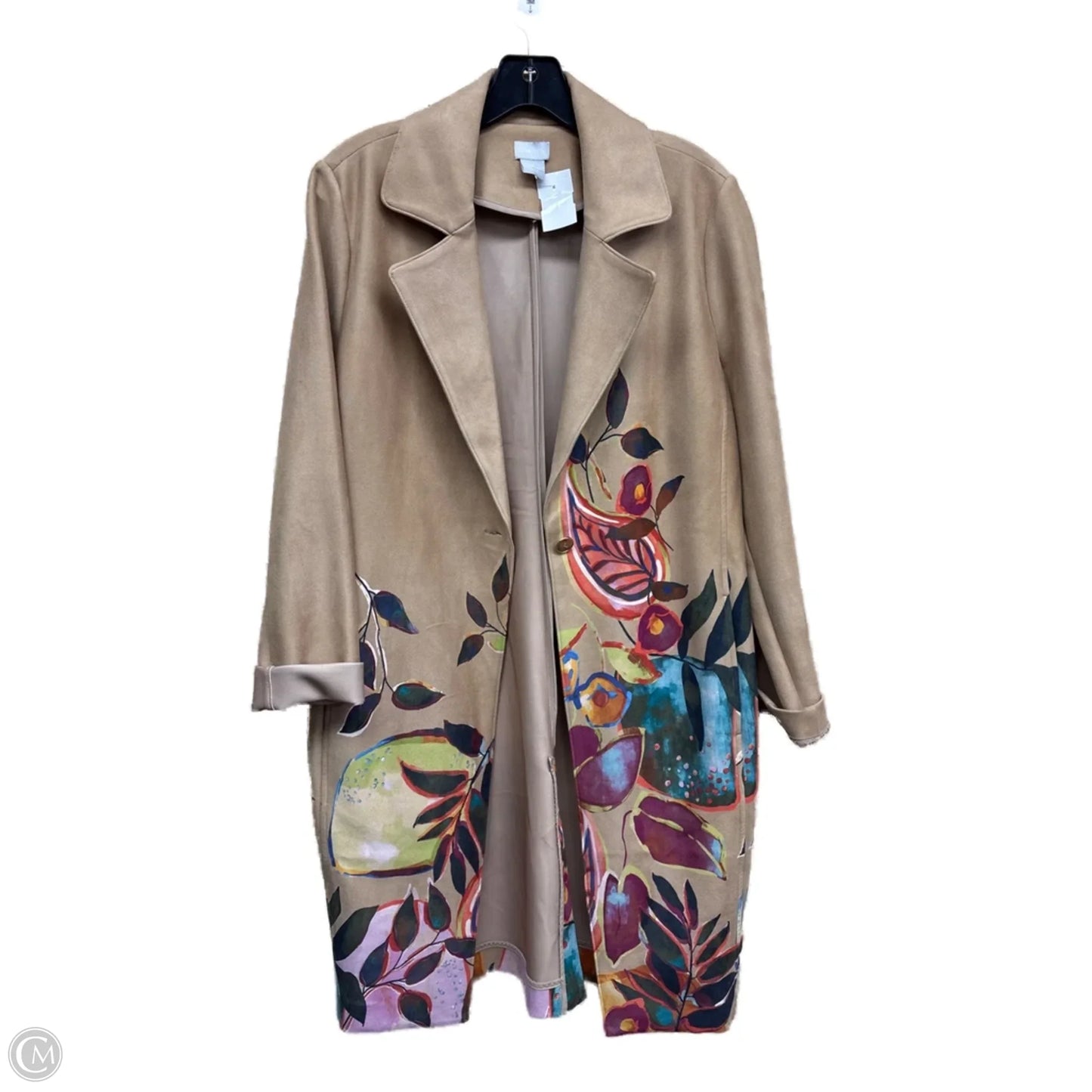 Jacket Other By Chicos In Multi-colored, Size: S