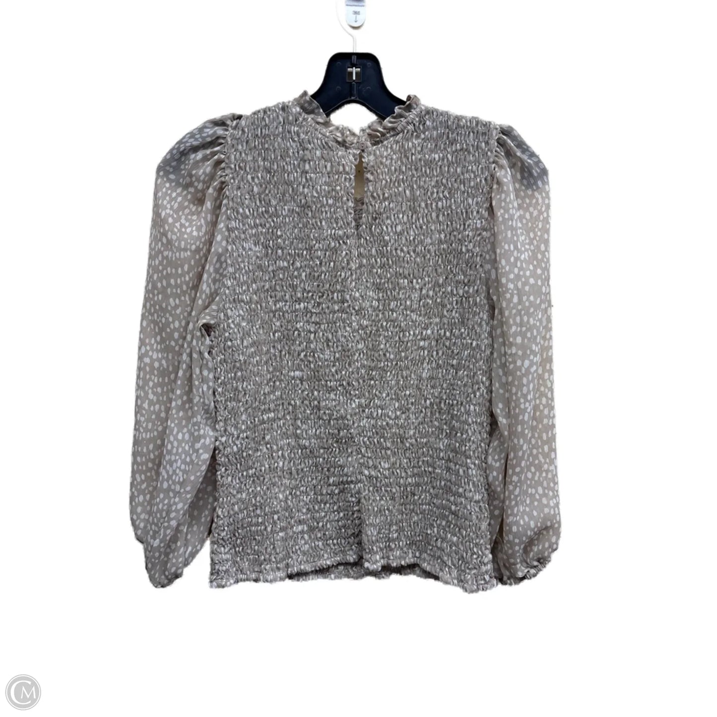 Top Long Sleeve By Express In Brown, Size: L