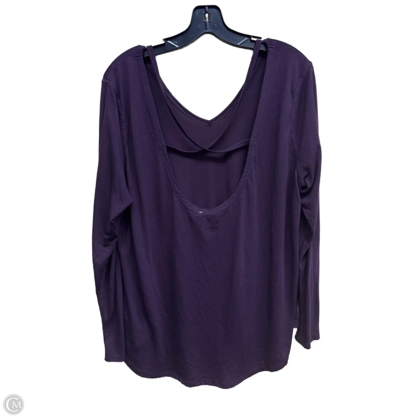 Athletic Top Long Sleeve Crewneck By Old Navy In Purple, Size: Xl