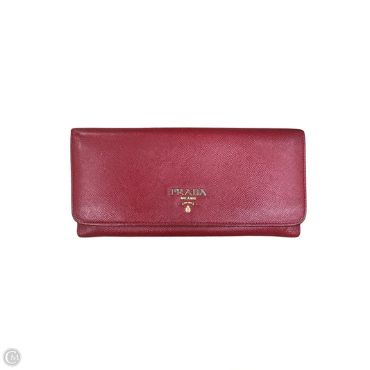 Wallet Luxury Designer By Prada, Size: Medium