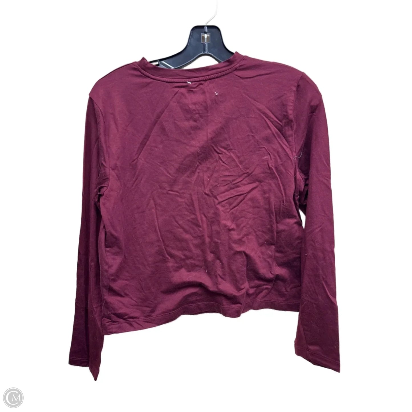 Top Long Sleeve By A New Day In Maroon, Size: Xs