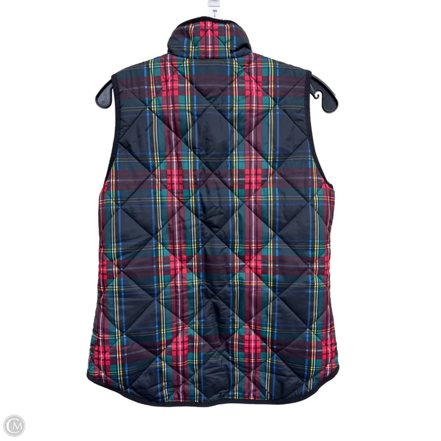 Vest Puffer & Quilted By J. Crew In Plaid Pattern, Size: Xs