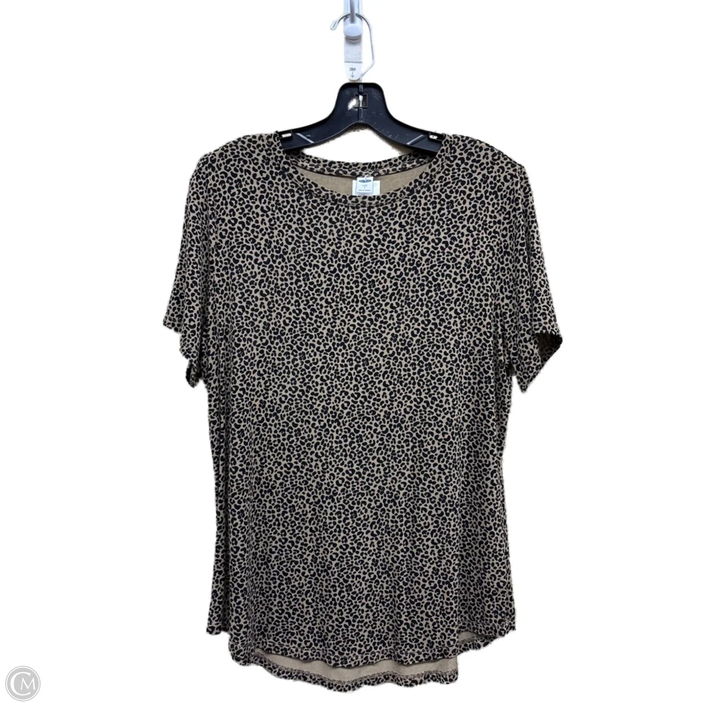 Top Short Sleeve By Old Navy In Animal Print, Size: L