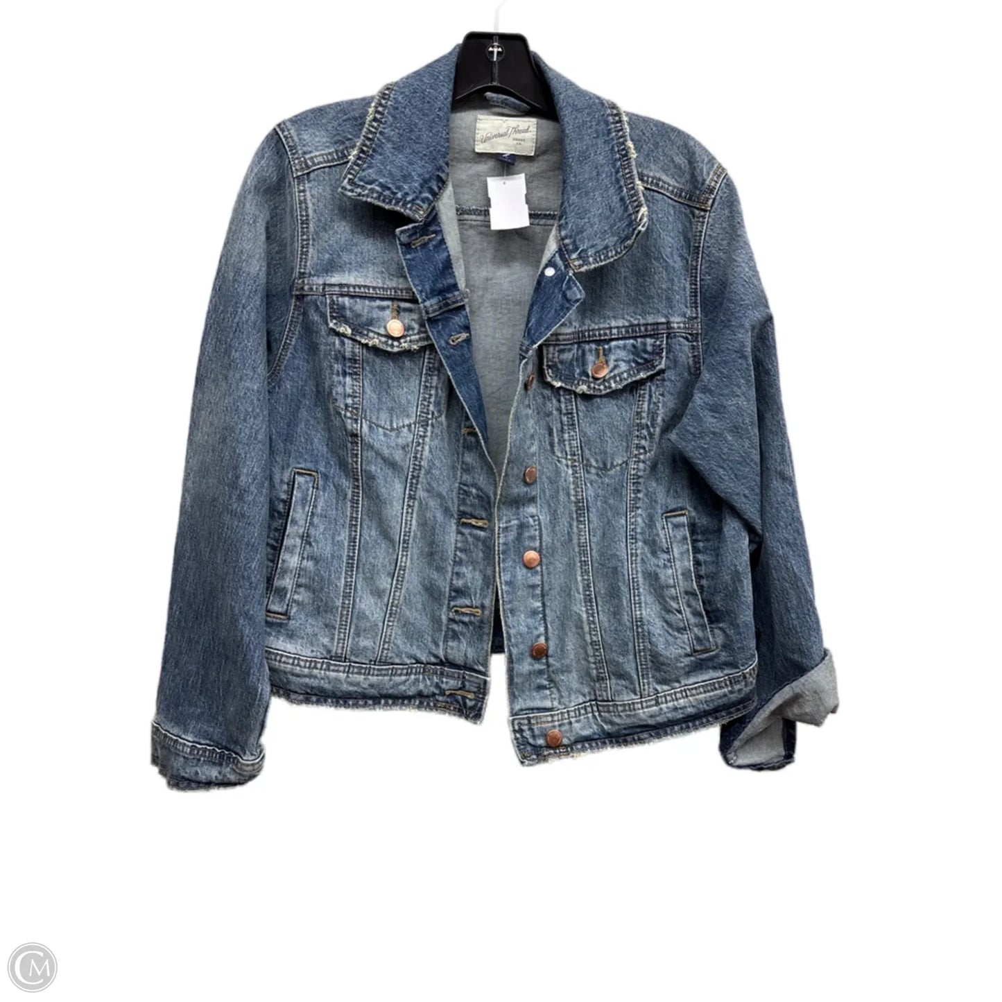 Jacket Denim By Universal Thread In Blue Denim, Size: M