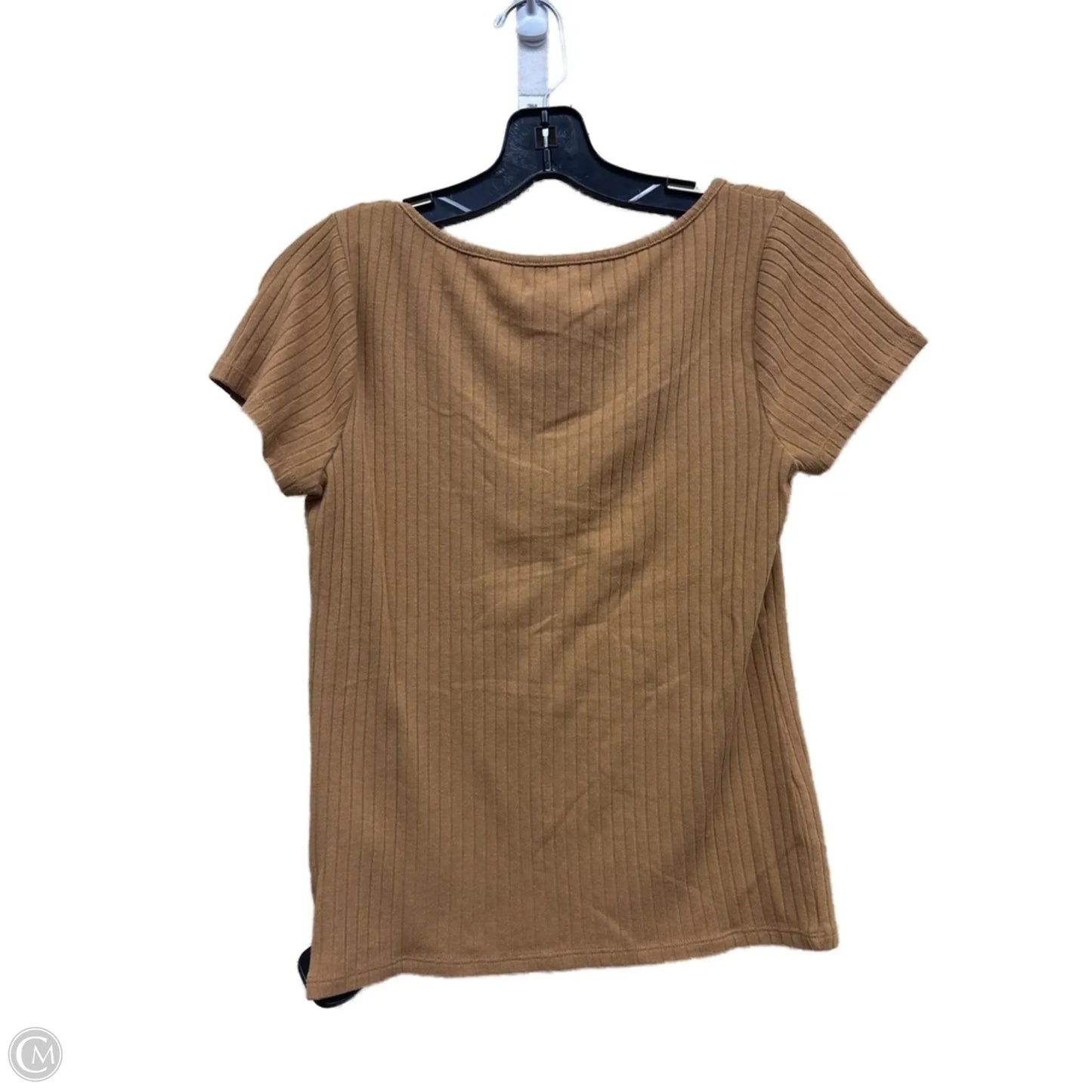 Top Short Sleeve By Madewell In Tan, Size: S